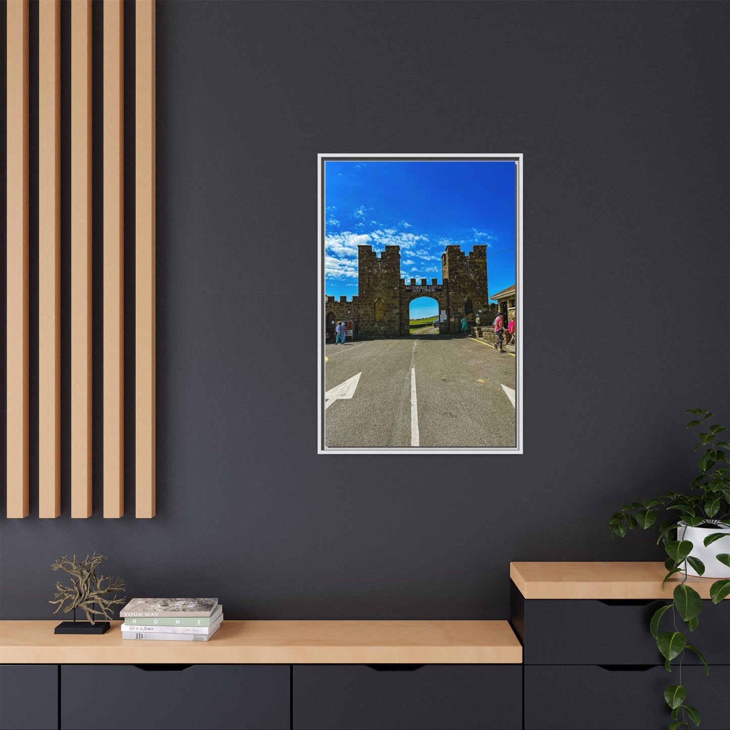 Ballyheigue Golf Club Gates Matte Canvas, Framed (Multi-color)