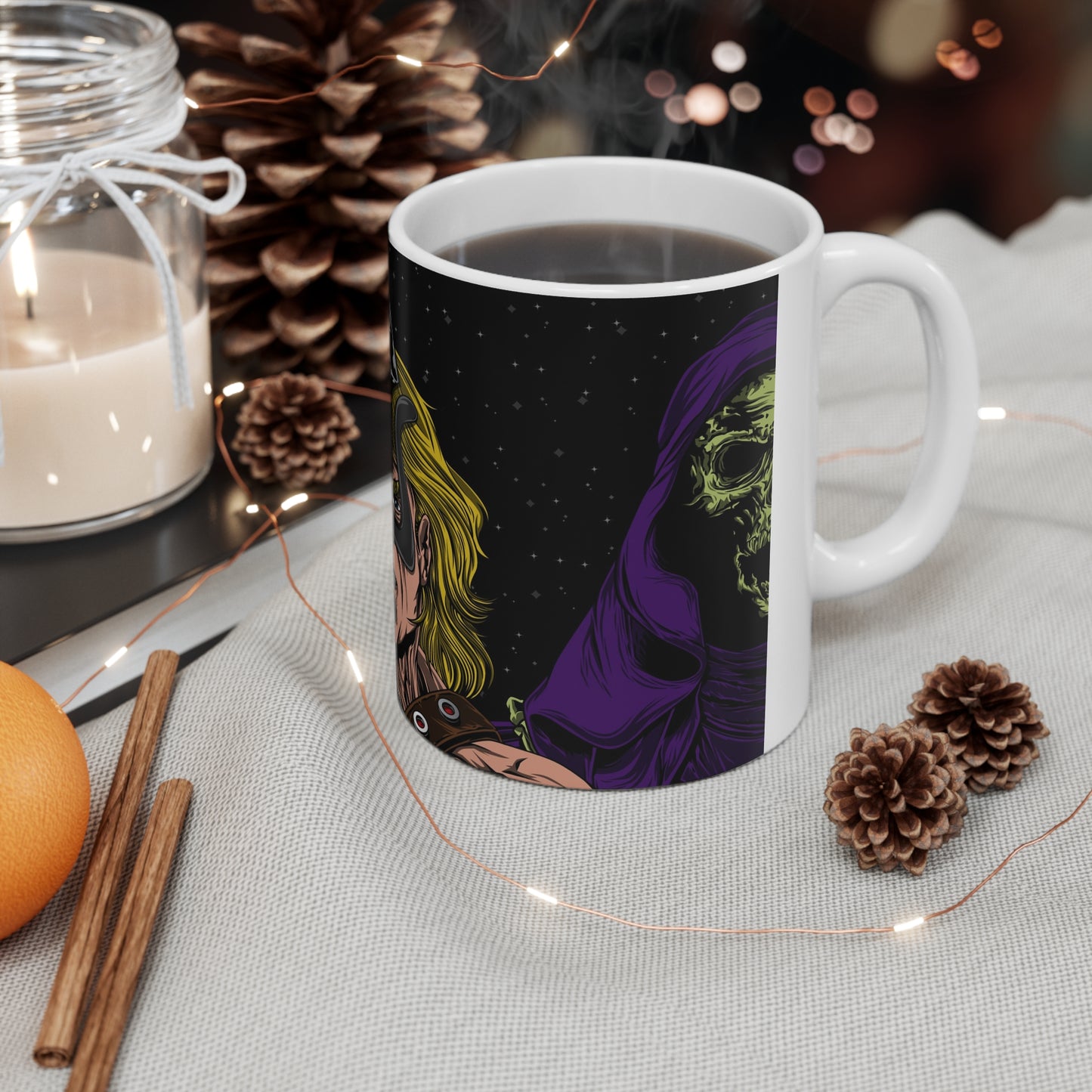 Epic Battle Ceramic Coffee Mug - 11oz & 15oz | Perfect for Warrior Enthusiasts & Gift for Comic Fans