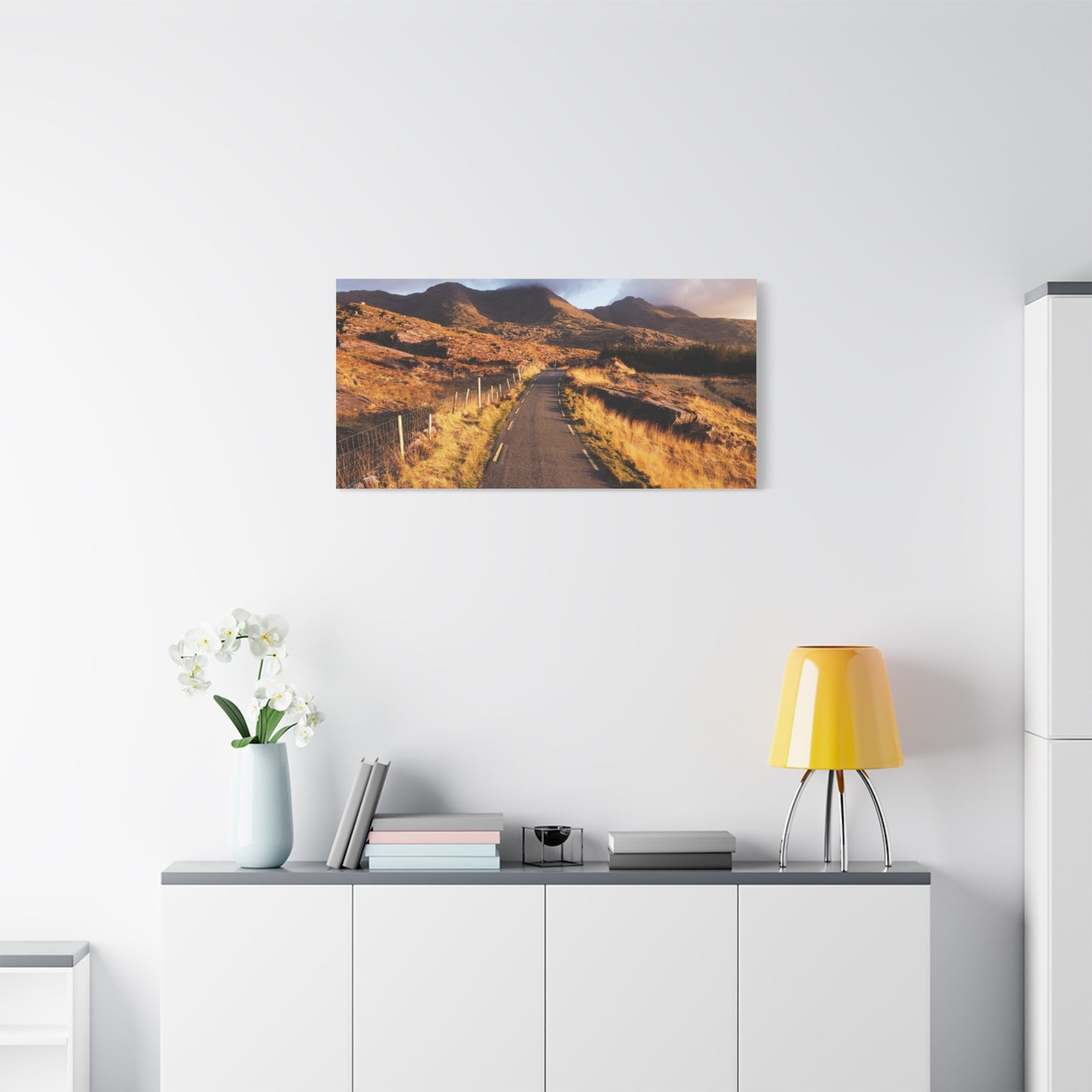 Sunset Road Matte Canvas, Stretched, 1.25"