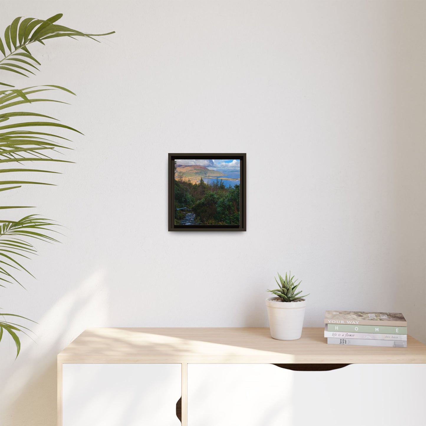Torc Trail Stairs Matte Canvas, Framed (Multi-color)