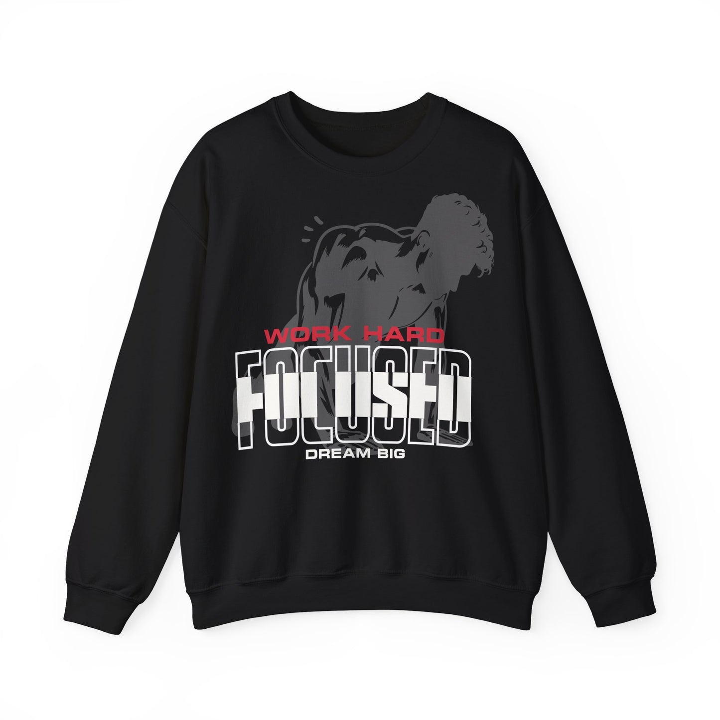 Motivational Unisex Heavy Blend™ Crewneck Sweatshirt - 'Work Hard, Dream Big'