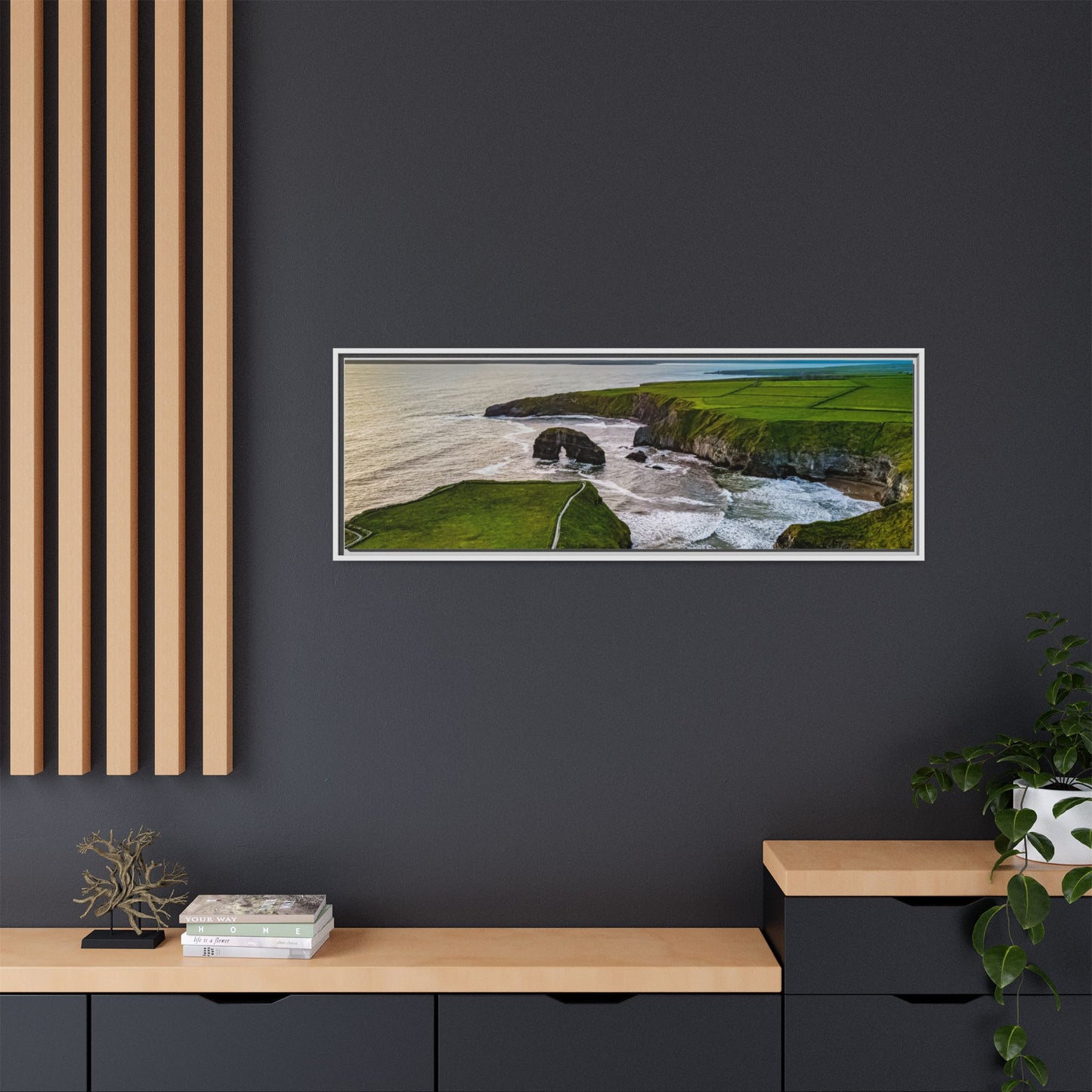 Virgin Rock Matte Canvas, Framed (Multi-color)