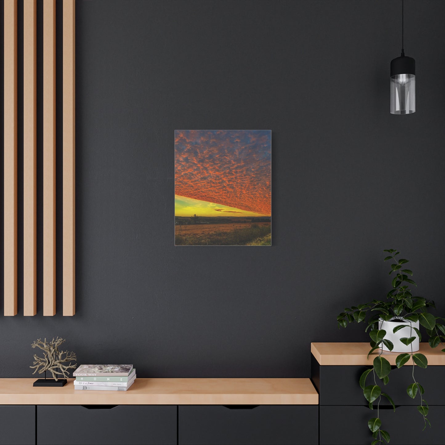 Cloudy Sunset Matte Canvas, Stretched, 1.25"