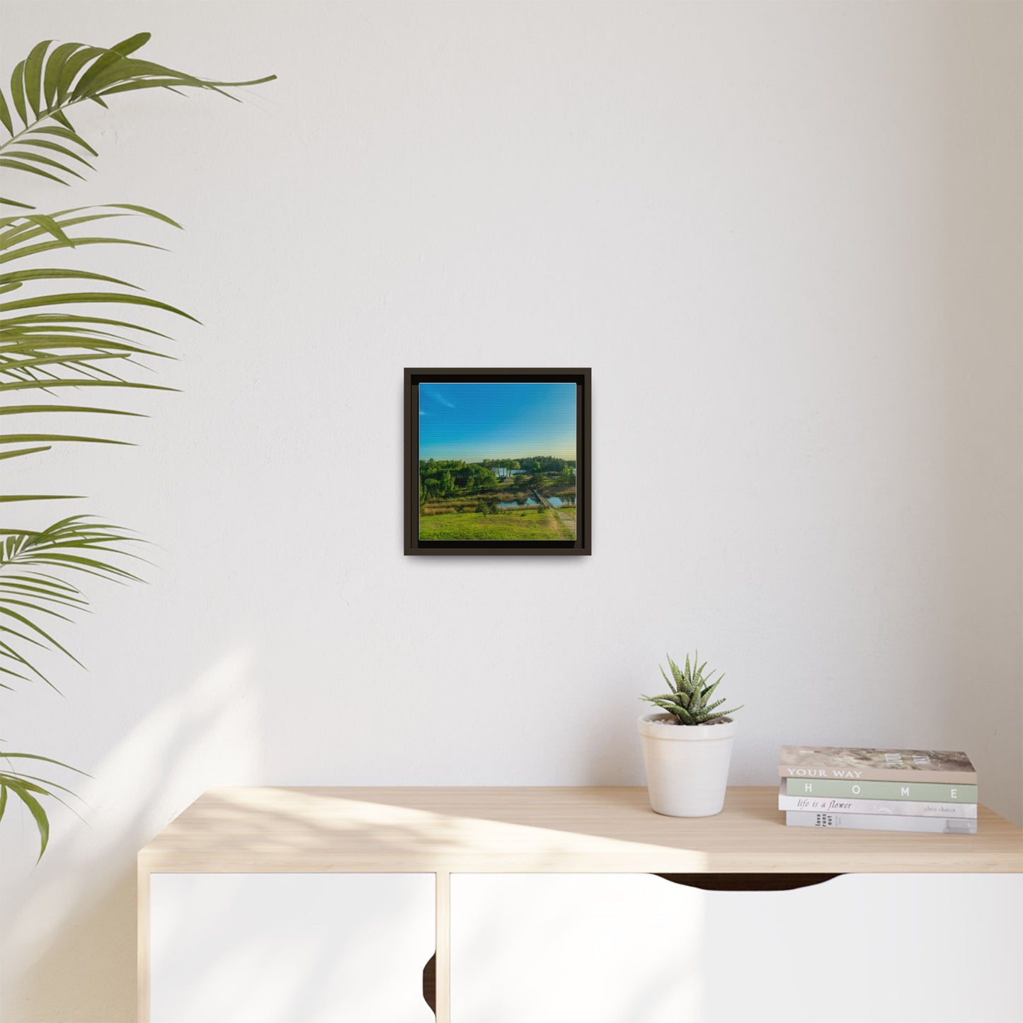 Zageres Lake Matte Canvas, Framed (Multi-color)