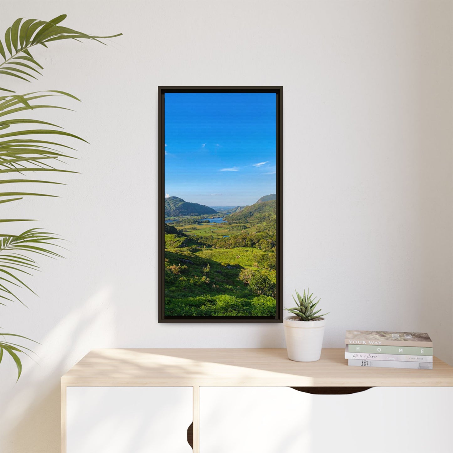Beautiful Ladies View Matte Canvas, Framed (Multi-color)