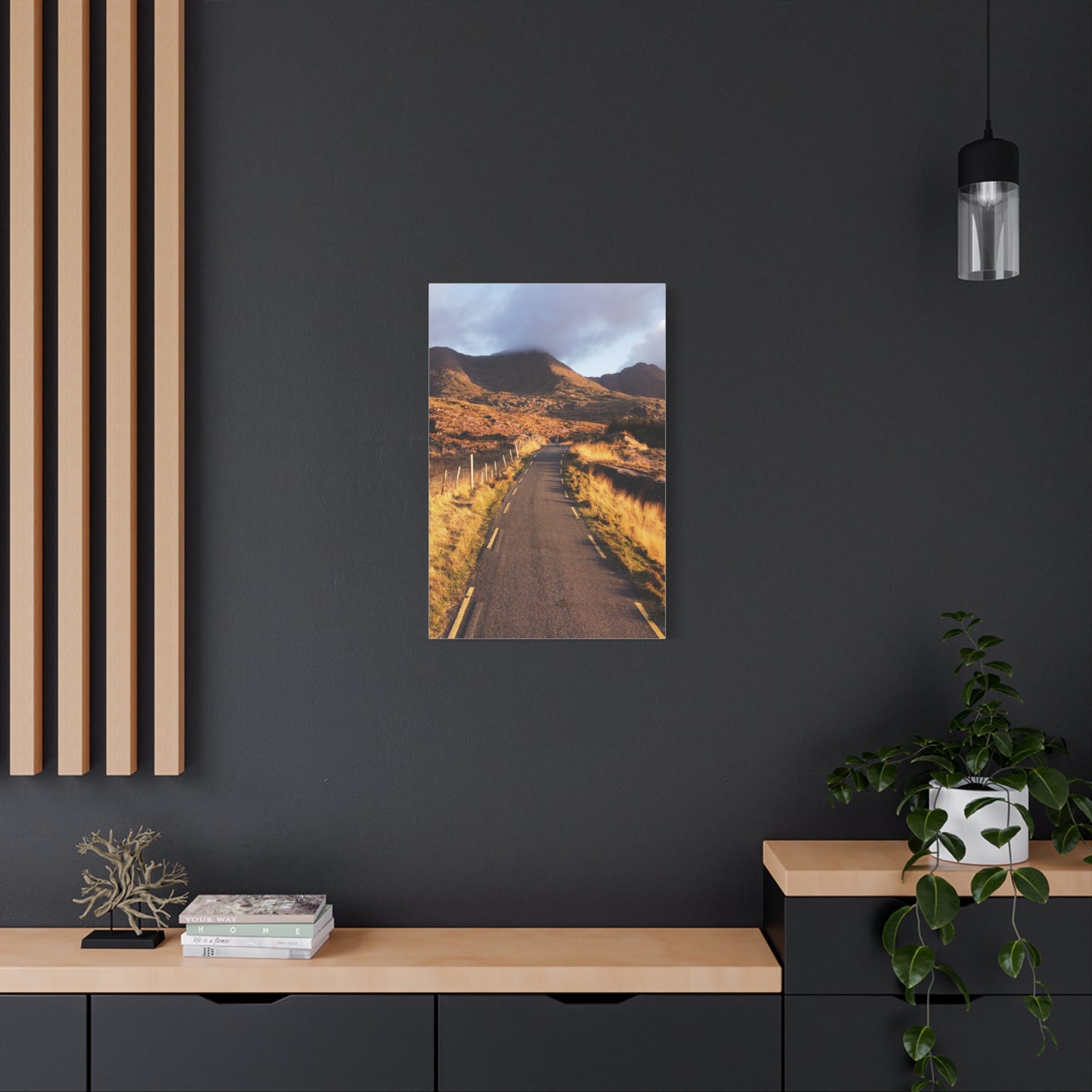Sunset Road Matte Canvas, Stretched, 1.25"