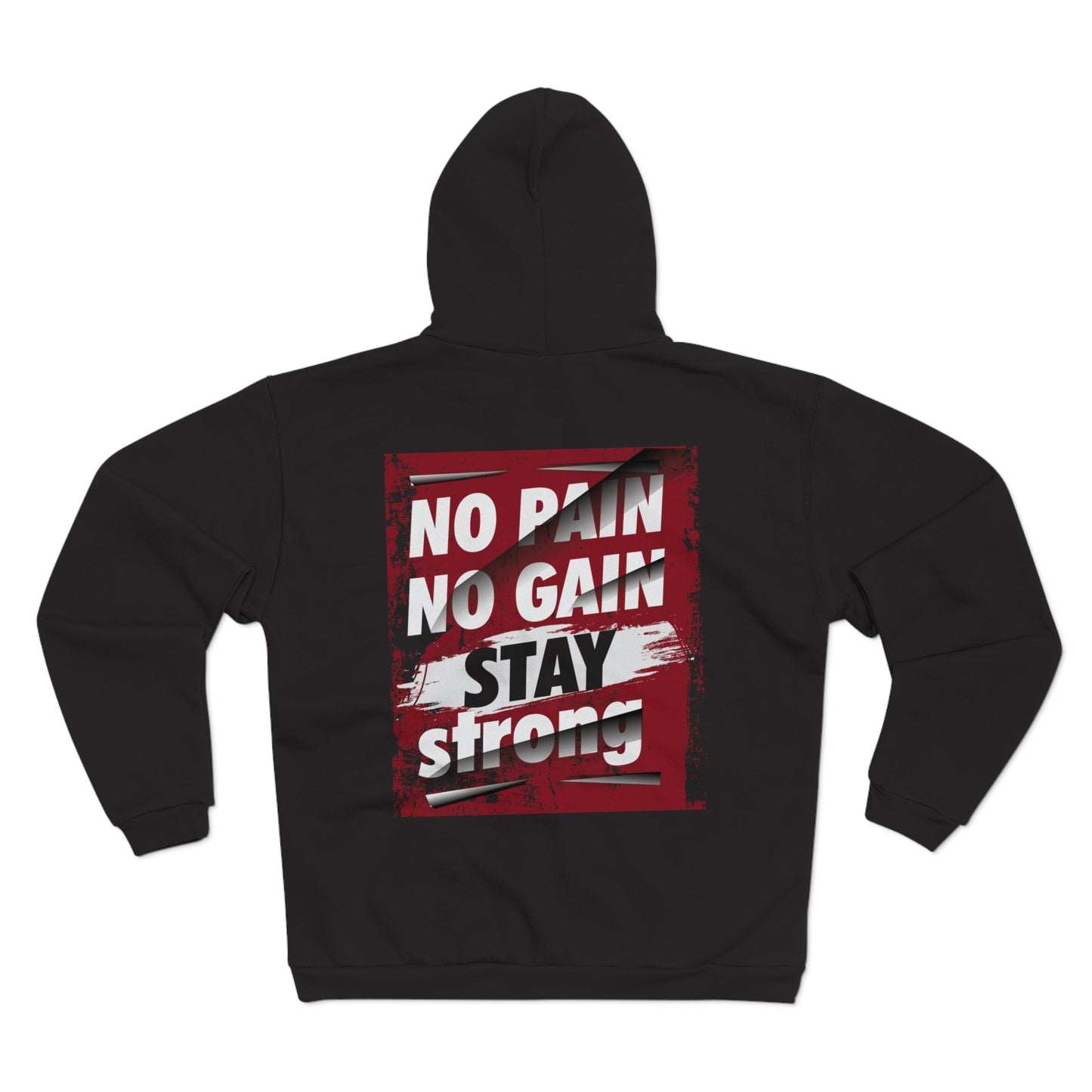No Pain No Gain Unisex Hooded Zip Sweatshirt