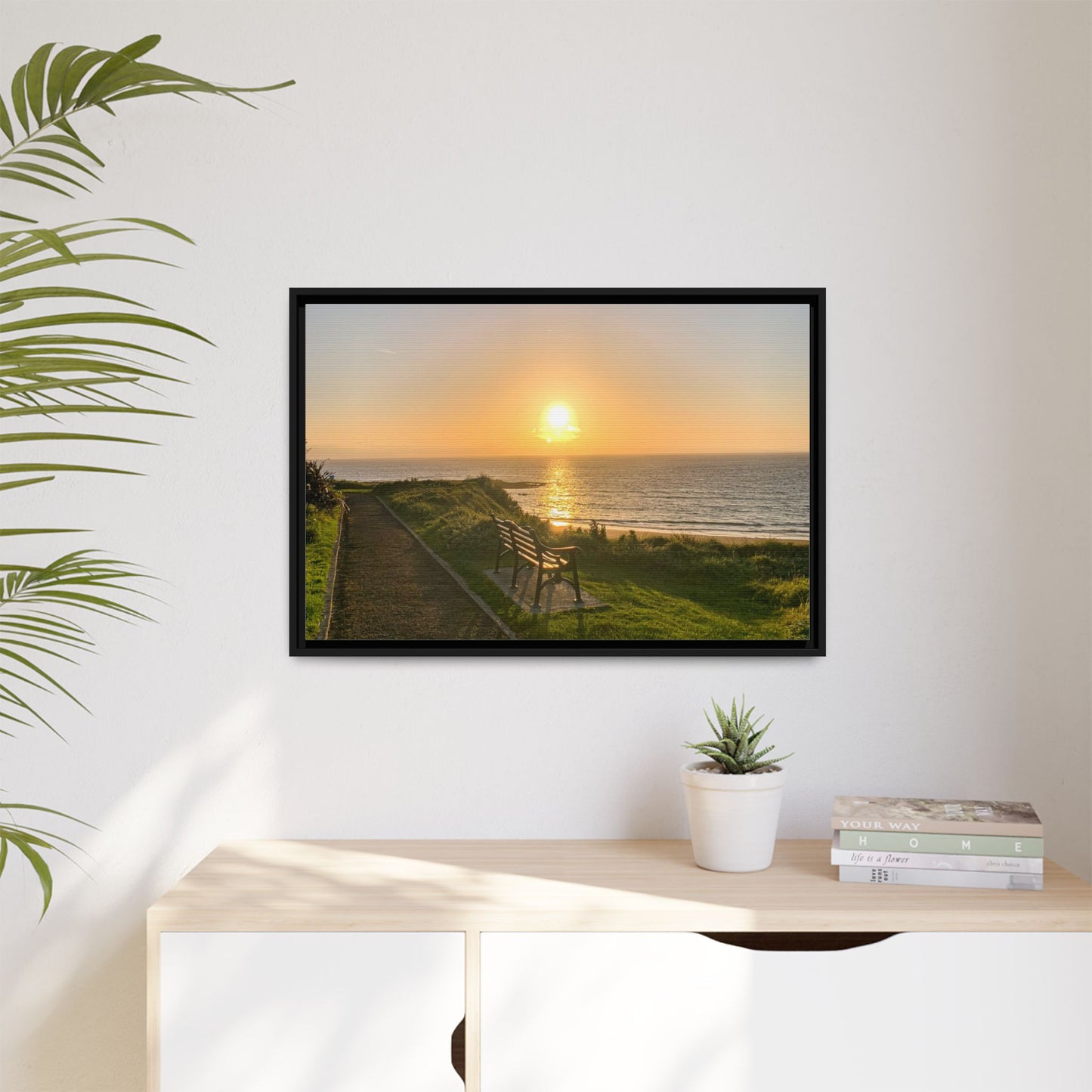 Sunset in Ballybunion 2 Matte Canvas, Framed (Multi-color)
