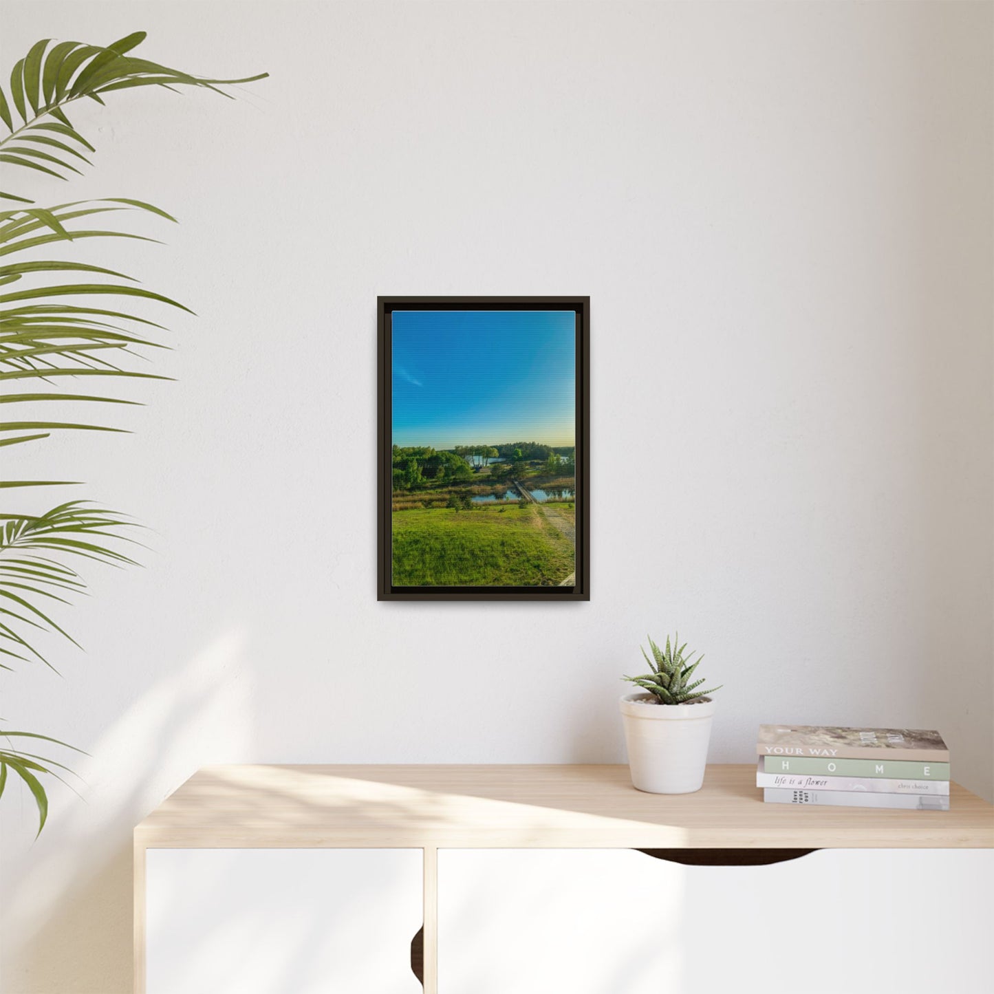Zageres Lake Matte Canvas, Framed (Multi-color)