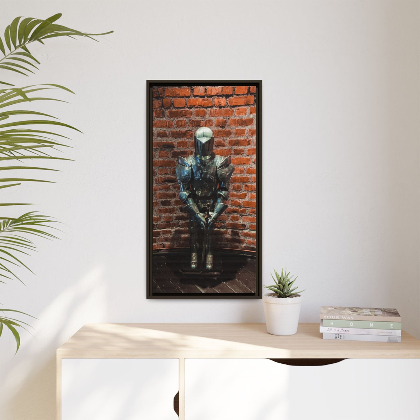 Steel Armour Medieval Age Lithuania Matte Canvas, Framed (Multi-color)