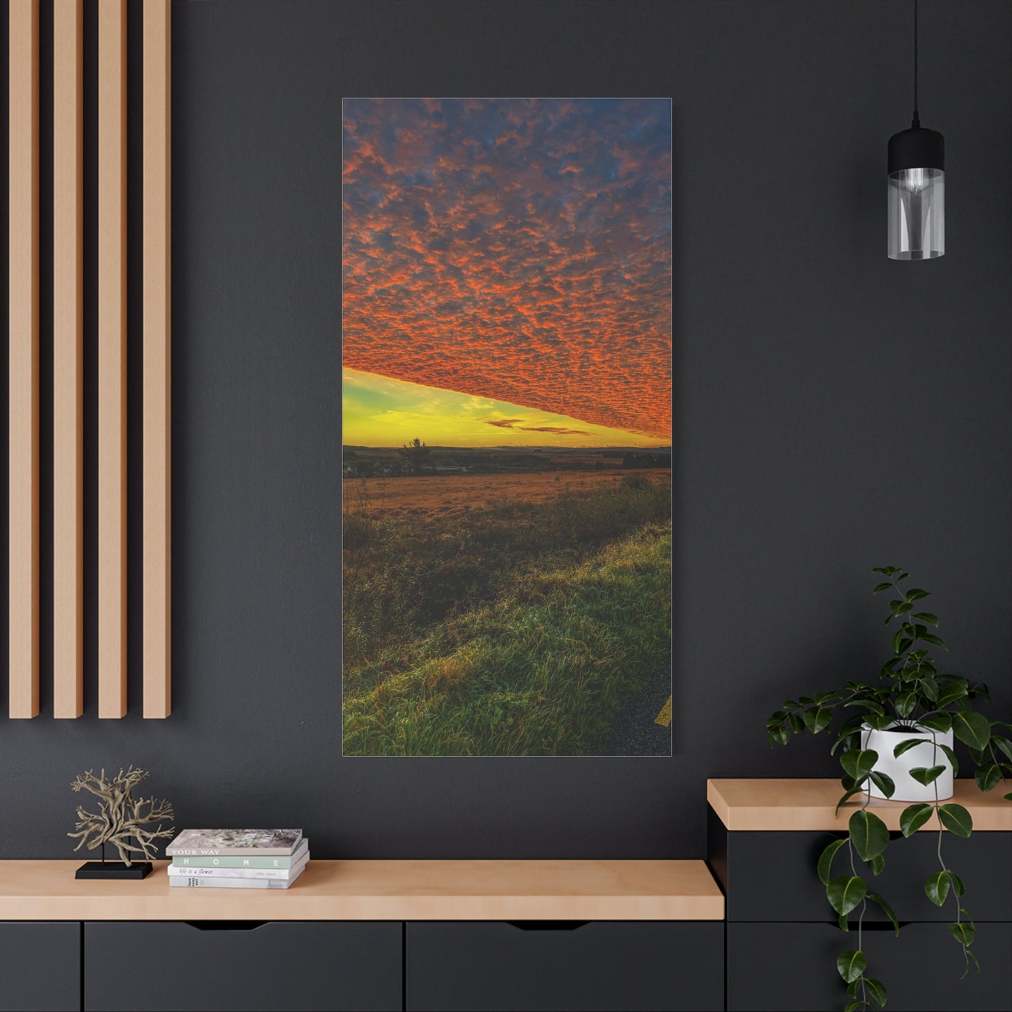 Cloudy Sunset Matte Canvas, Stretched, 1.25"