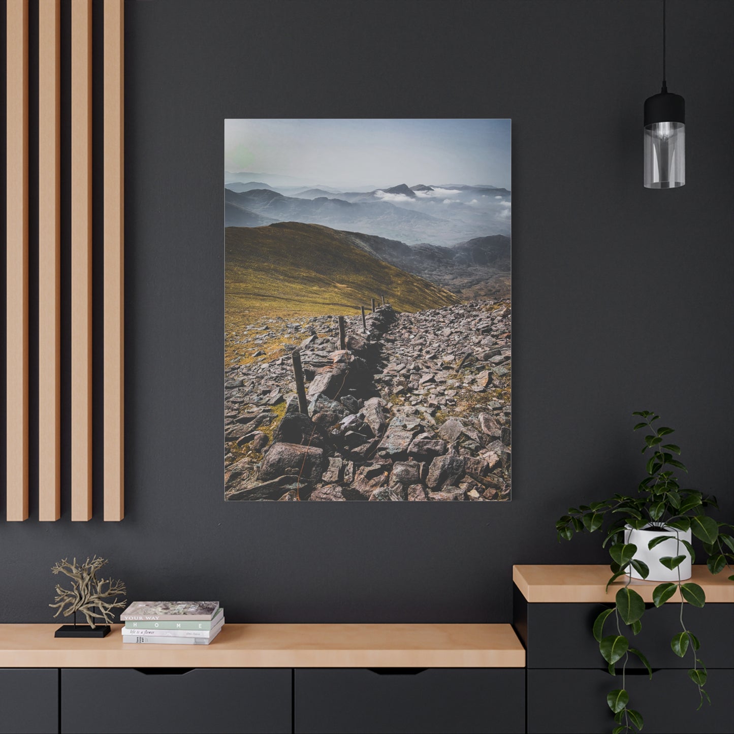 Wall in Mountains Matte Canvas, Stretched, 1.25"