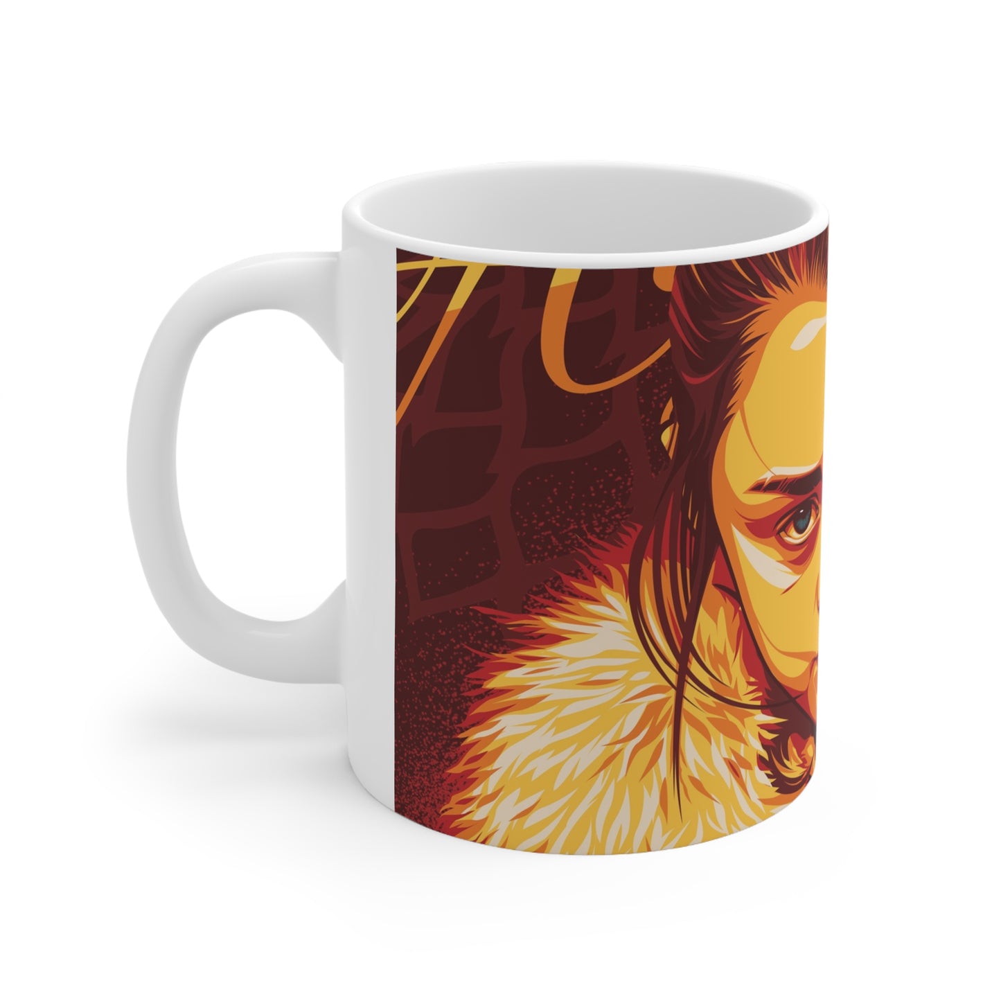 Fierce Portrait Ceramic Coffee Mug - 11oz & 15oz Options