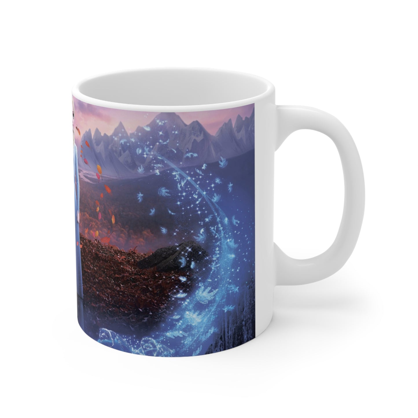 Frozen-Inspired Ceramic Coffee Cups - 11oz & 15oz Magical Design for Fans