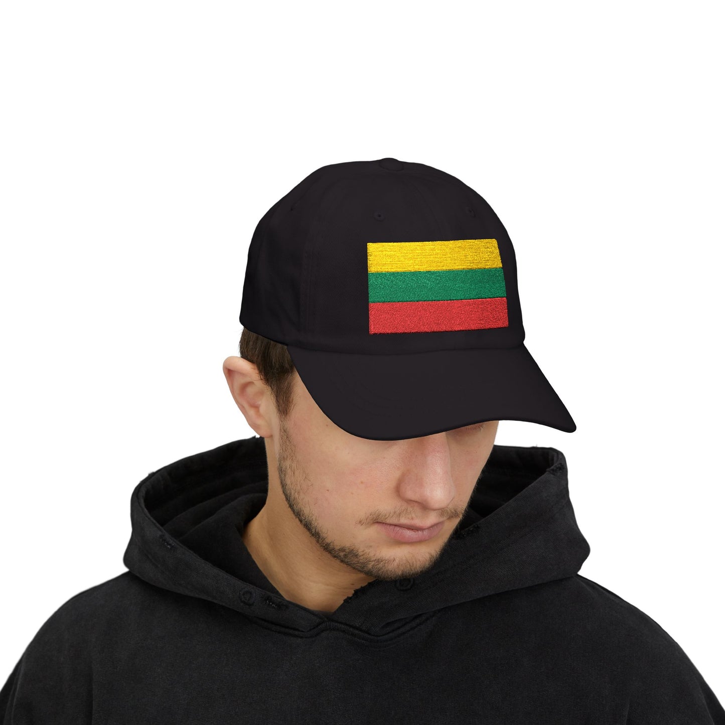 Lithuania Flag Embroidered Classic Dad Cap - Stylish Cotton Hat for Men