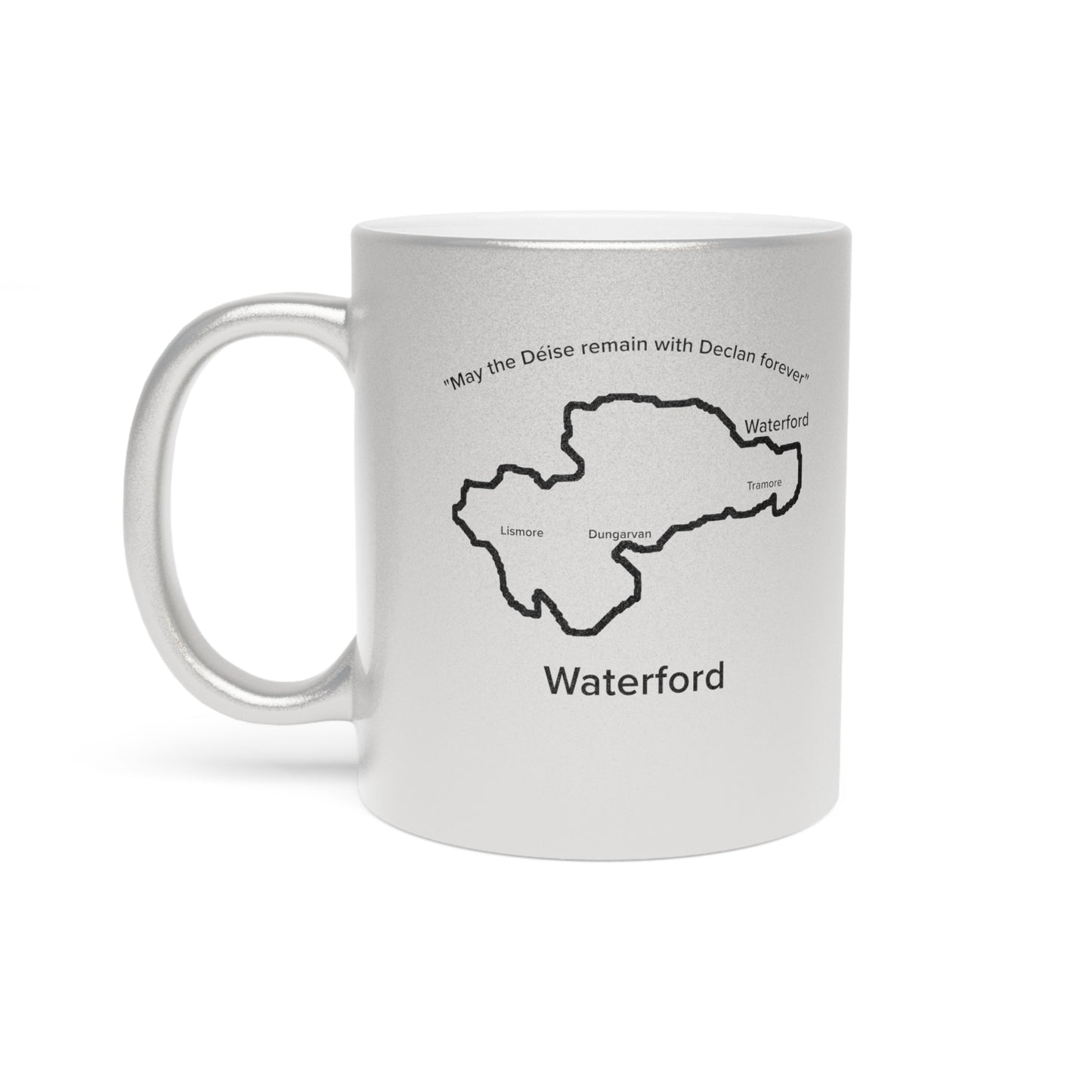 Waterford County Metallic Colour Mug - Silver/Gold - Perfect Gift for Coffee Lovers