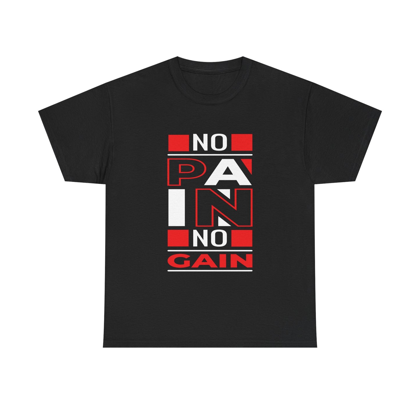 No Pain No Gain Unisex Heavy Cotton Tee - Motivational Fitness Shirt