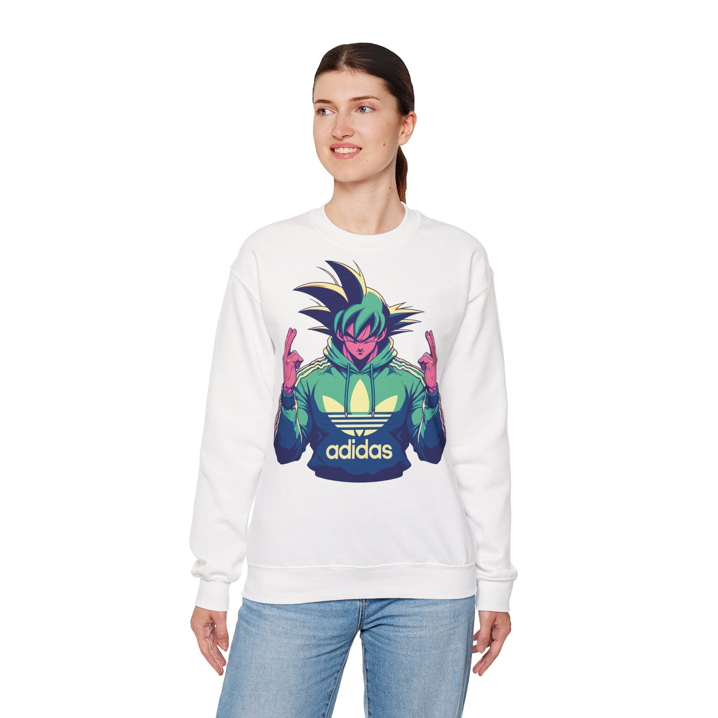 Vibrant Anime-Inspired Unisex Crewneck Sweatshirt
