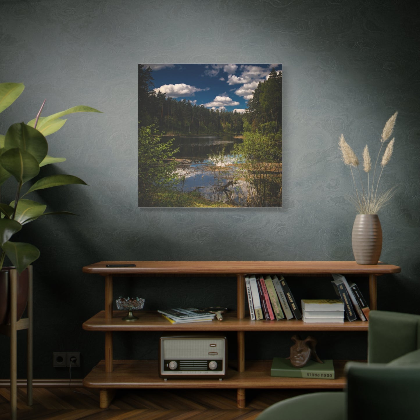 Vilnius Lake, Lithuania Matte Canvas, Stretched, 1.25"