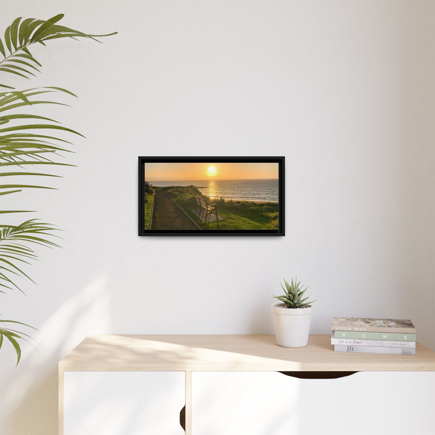 Sunset in Ballybunion 2 Matte Canvas, Framed (Multi-color)