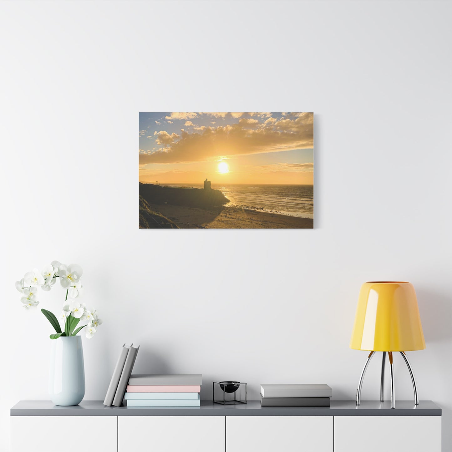 Ballybunion Sunset Castle Matte Canvas, Stretched, 1.25"