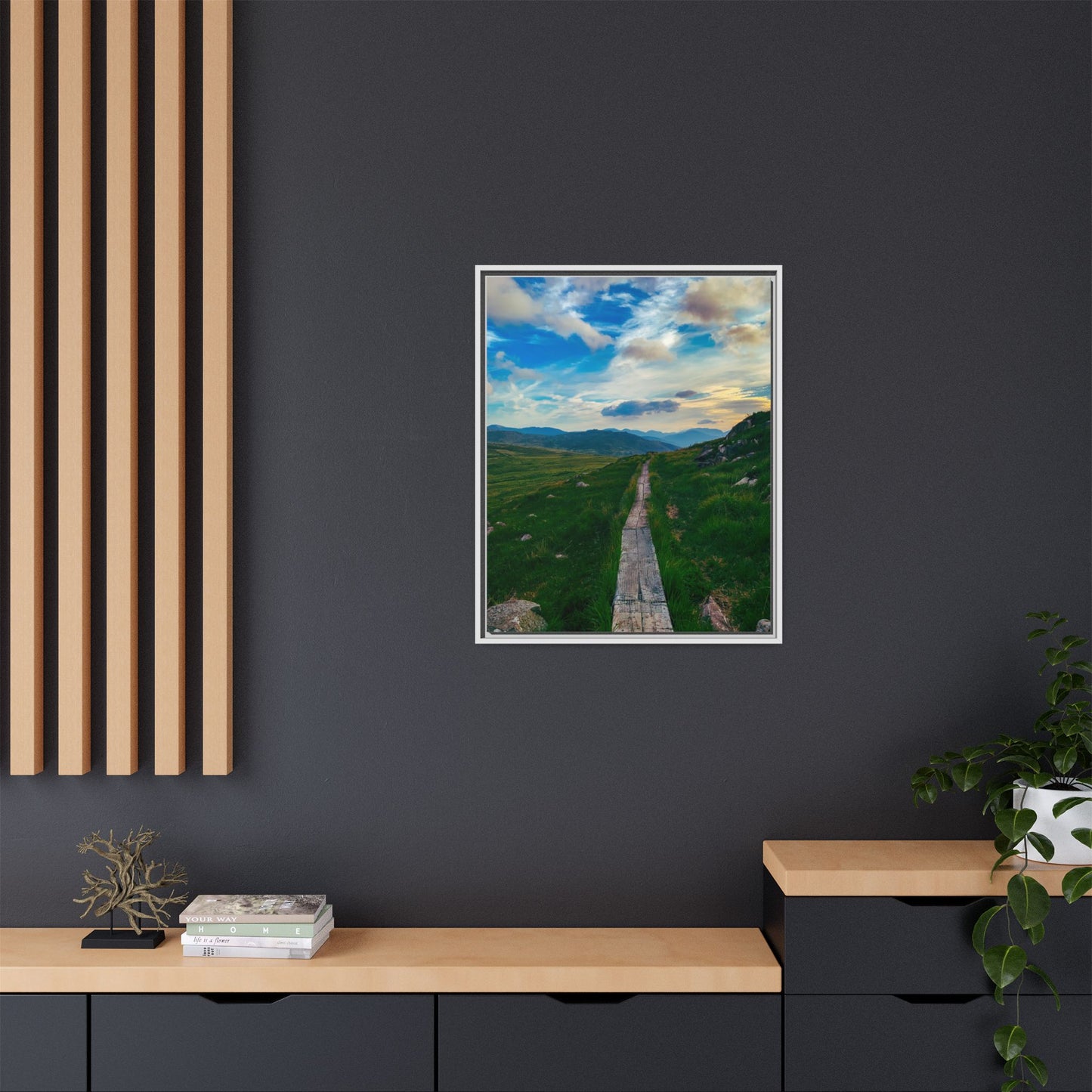 Torc Mountain Trail Matte Canvas, Framed (Multi-color)