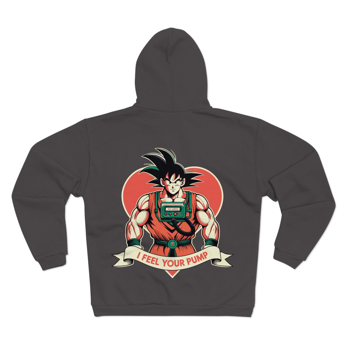 I Feel Your Pump Gym Goku Unisex Hooded Zip Sweatshirt