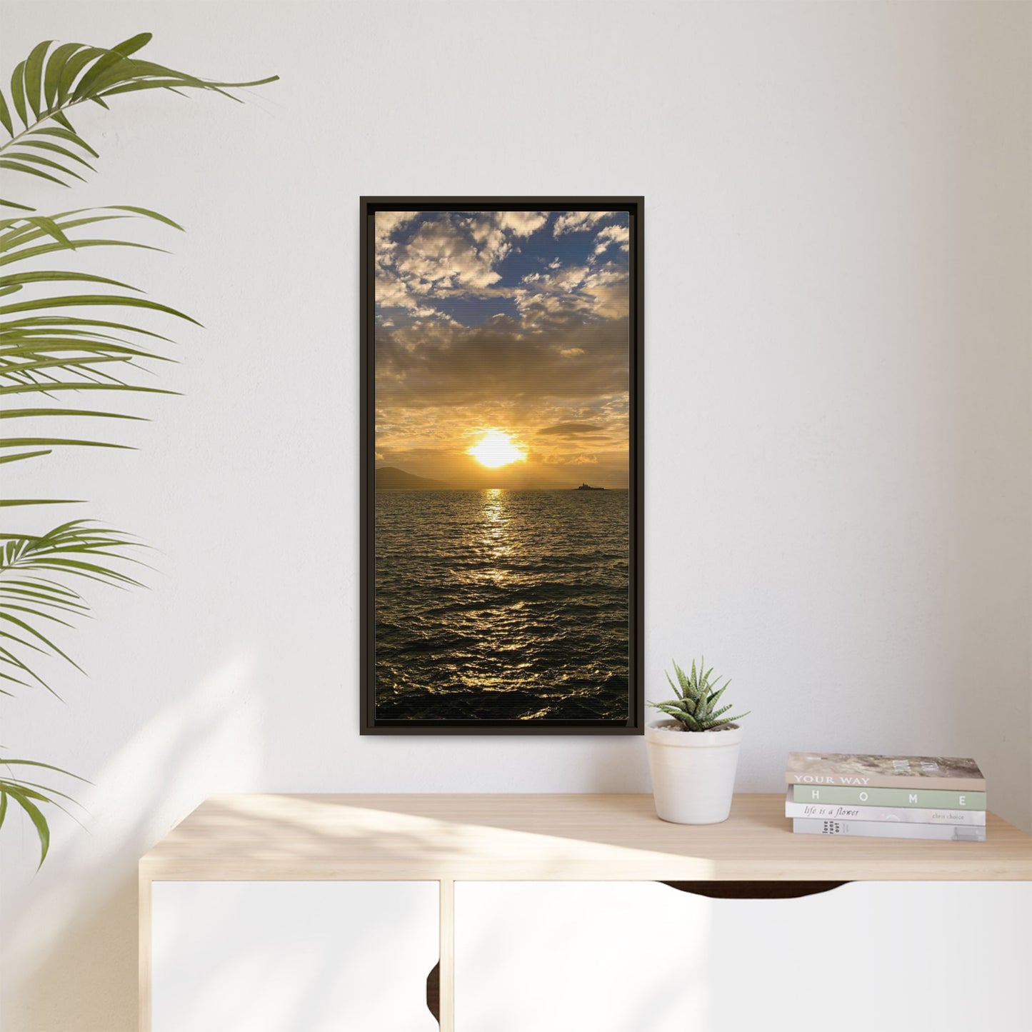 Sunset in Fenit Matte Canvas, Framed (Multi-color)