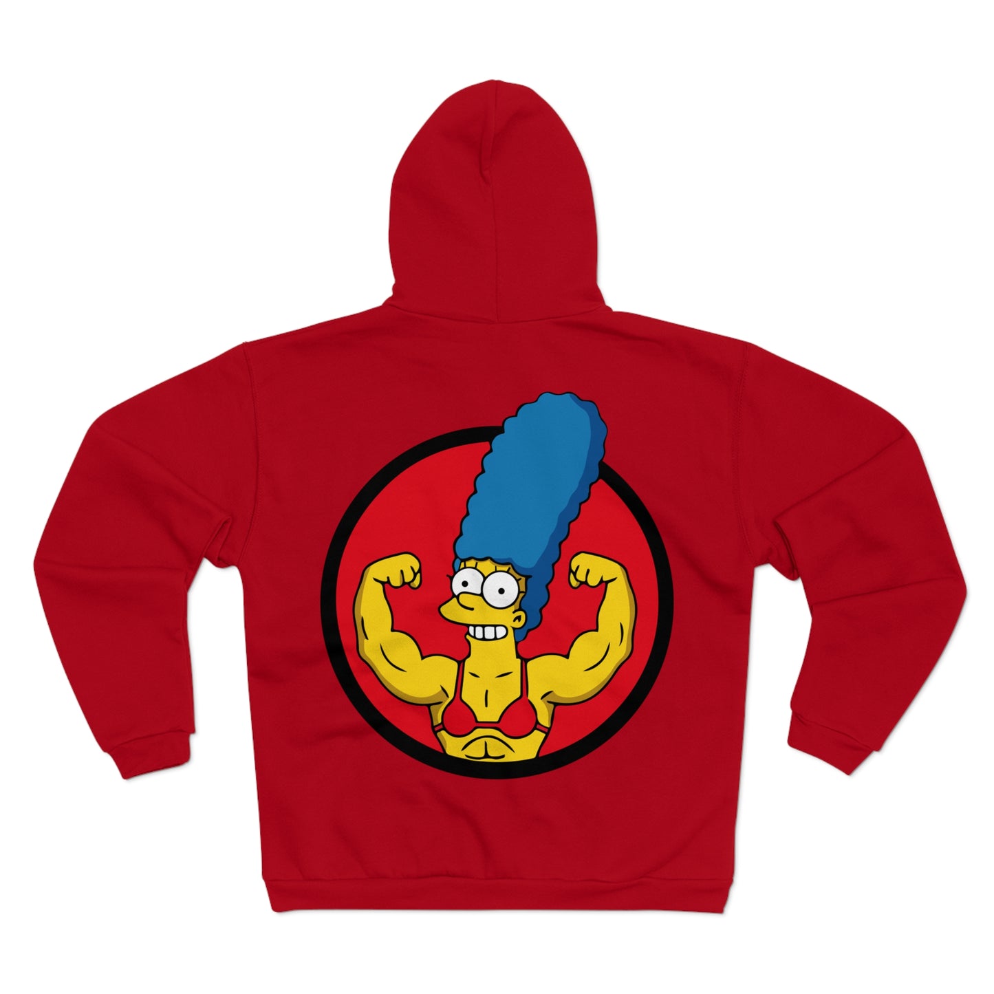 Muscle Marge Unisex Hooded Zip Sweatshirt - Funny & Unique Apparel