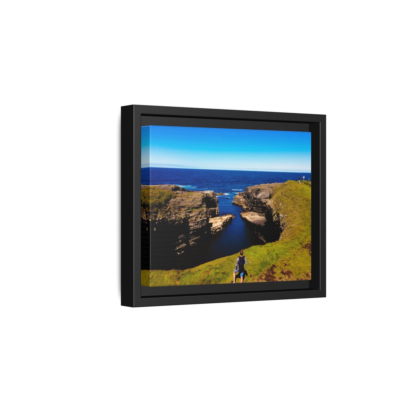 Cliffs Matte Canvas, Framed (Multi-color)