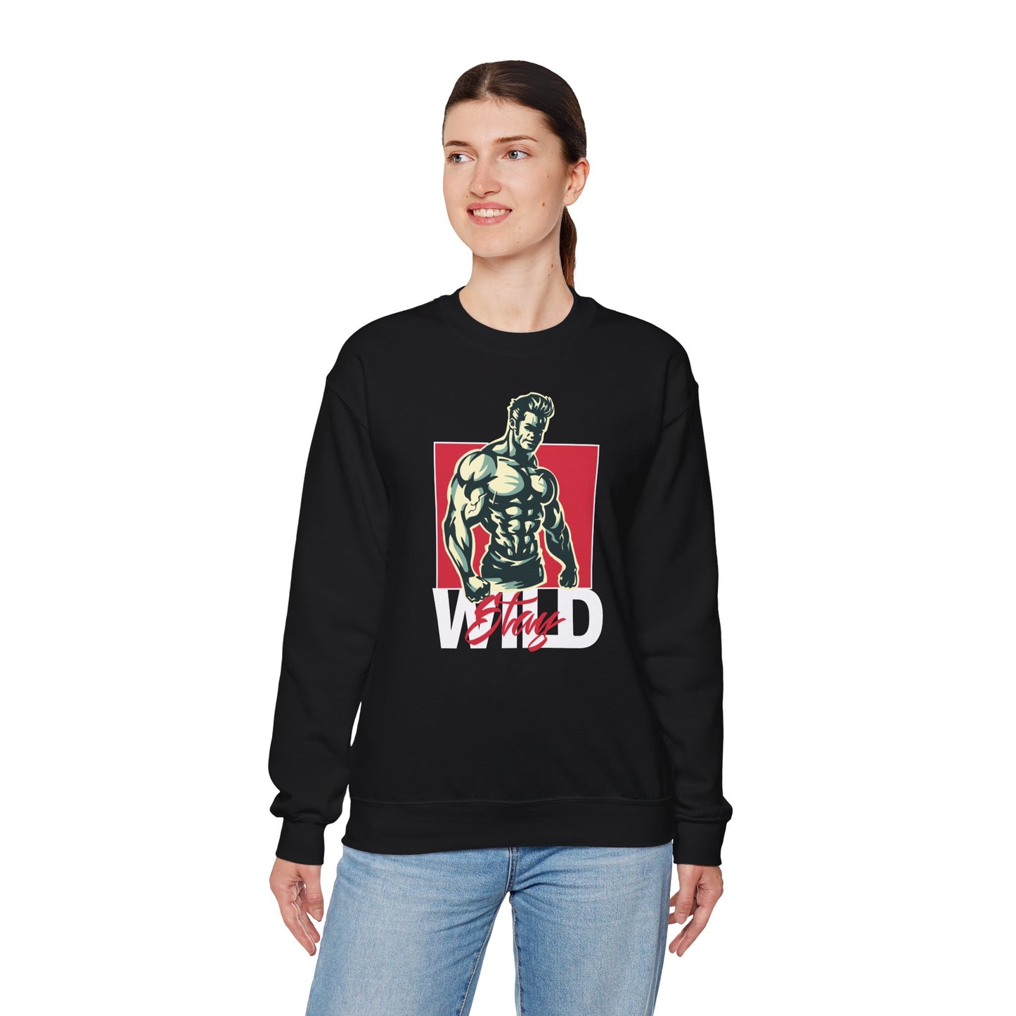 Wild and Free Graphic Unisex Heavy Blend™ Crewneck Sweatshirt