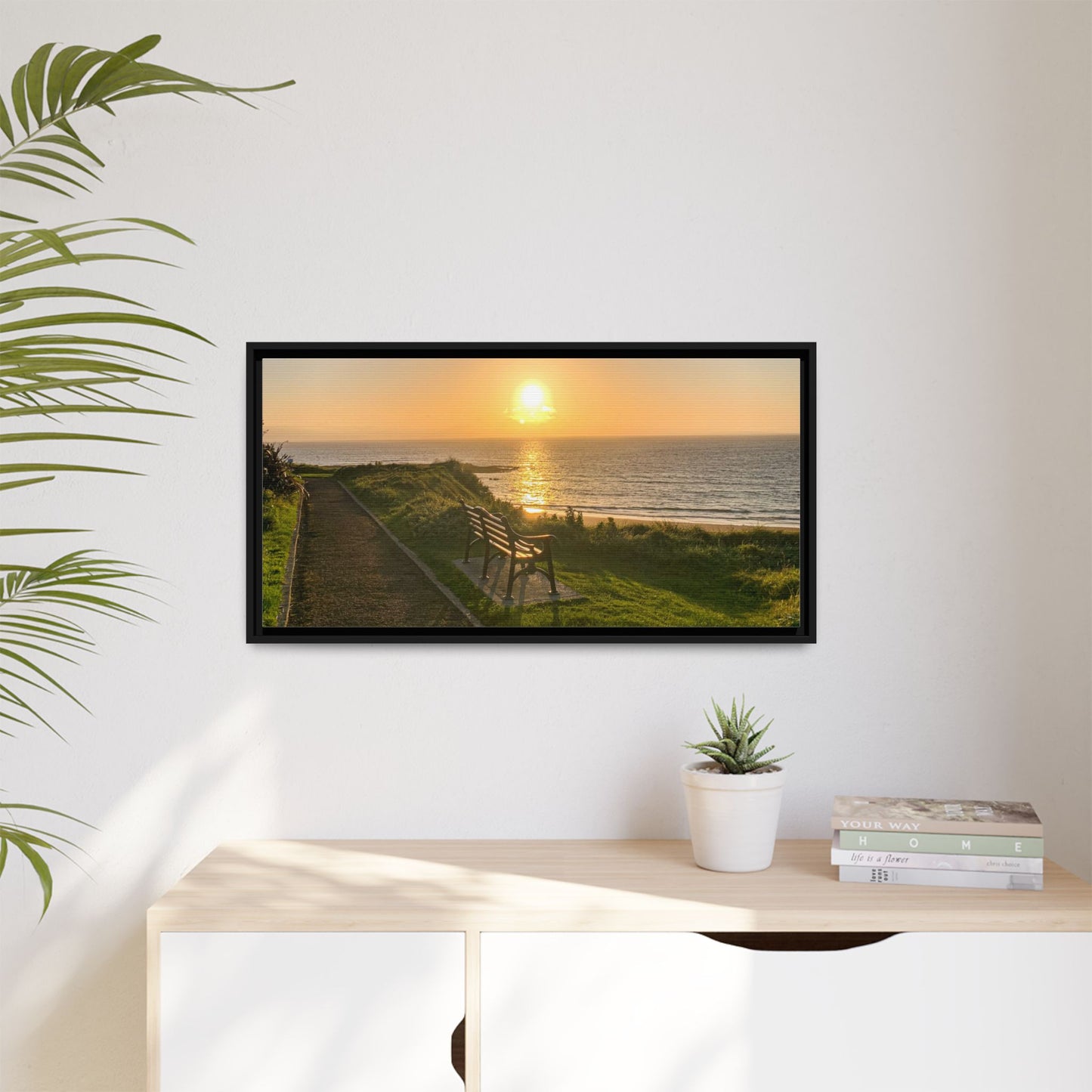 Sunset in Ballybunion 2 Matte Canvas, Framed (Multi-color)