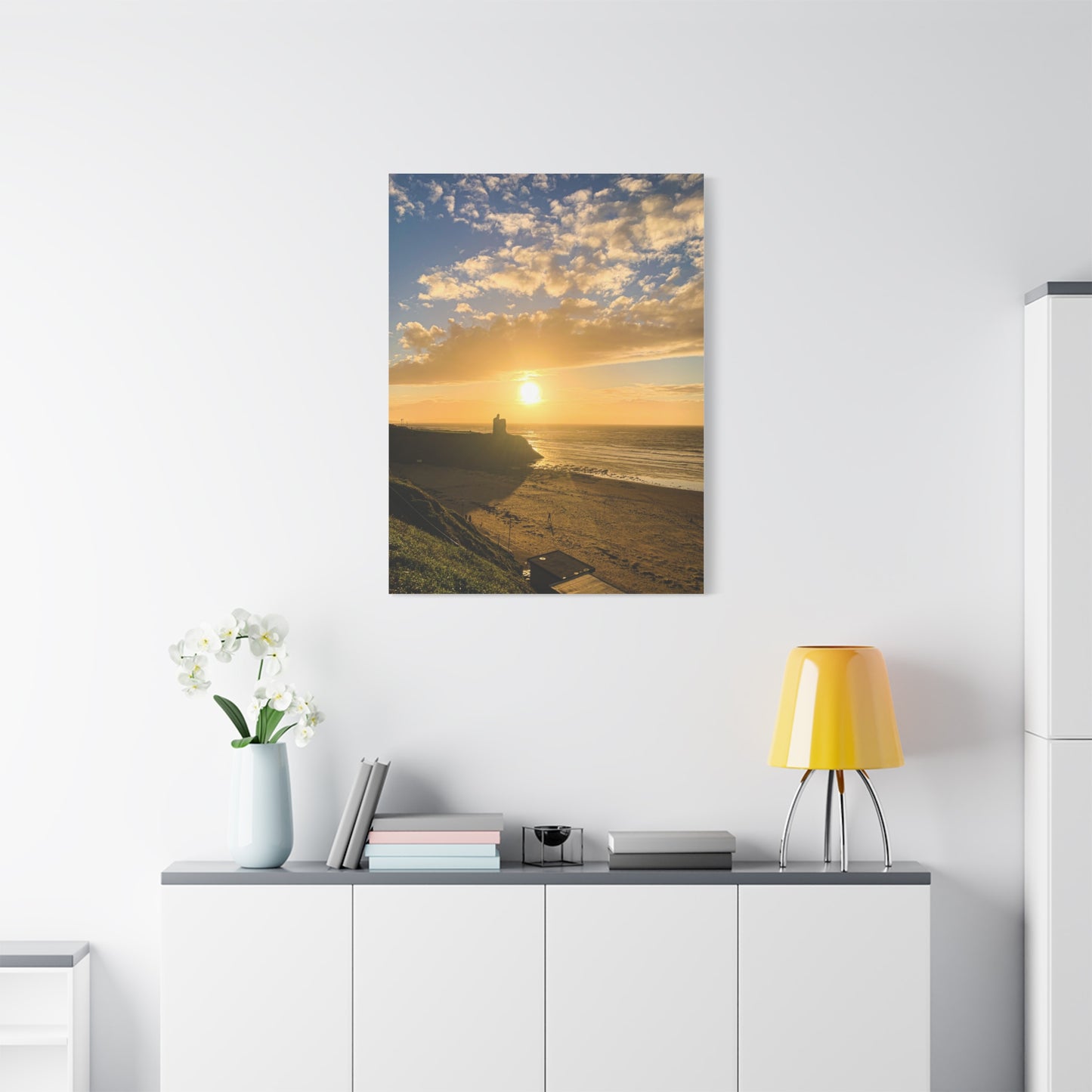 Ballybunion Sunset Castle Matte Canvas, Stretched, 1.25"