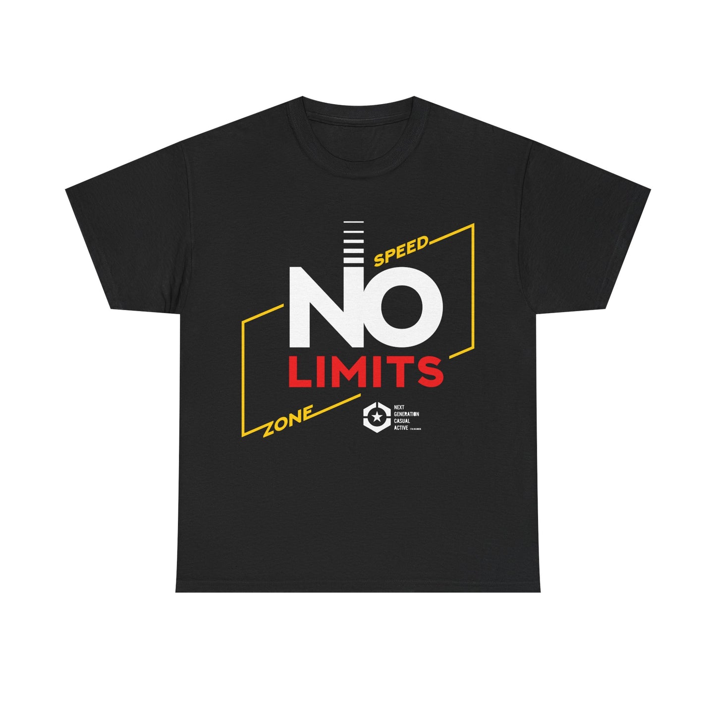 Unisex Heavy Cotton Tee - No Limits Speed Zone Tee