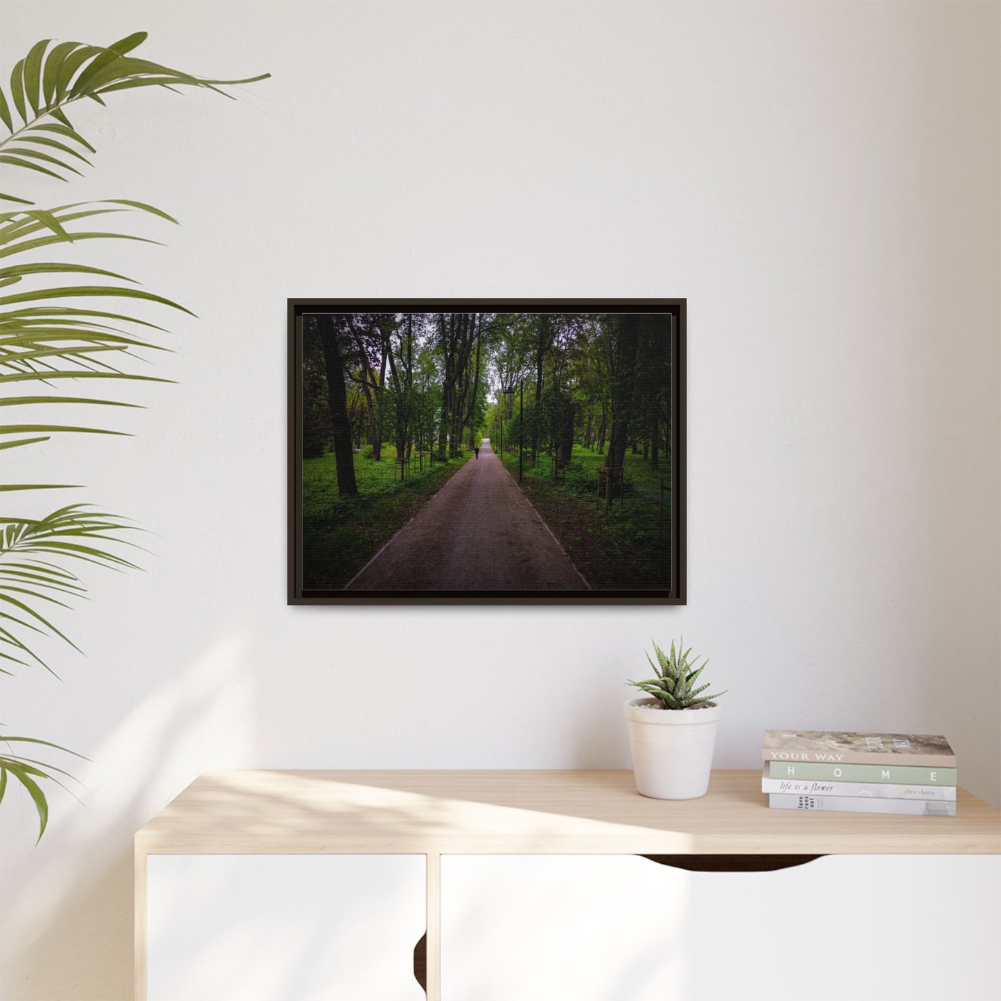 Zagares Park Matte Canvas, Framed (Multi-color)