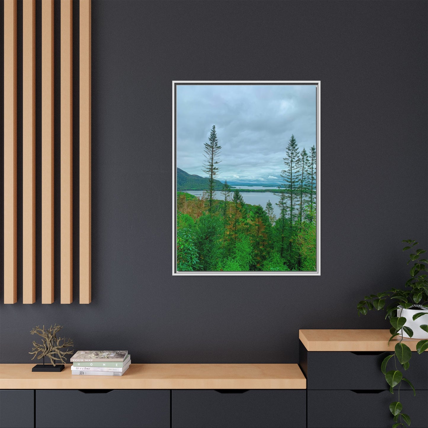 Torc Mountain Trail 2 Matte Canvas, Framed (Multi-color)