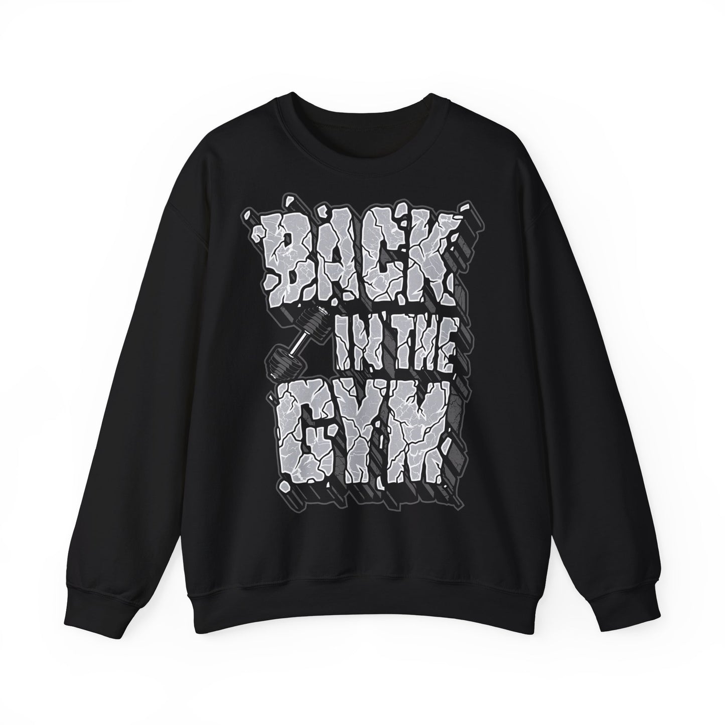 Back in the Gym Unisex Heavy Blend™ Crewneck Sweatshirt - Casual Fitness Wear for Workout Enthusiasts