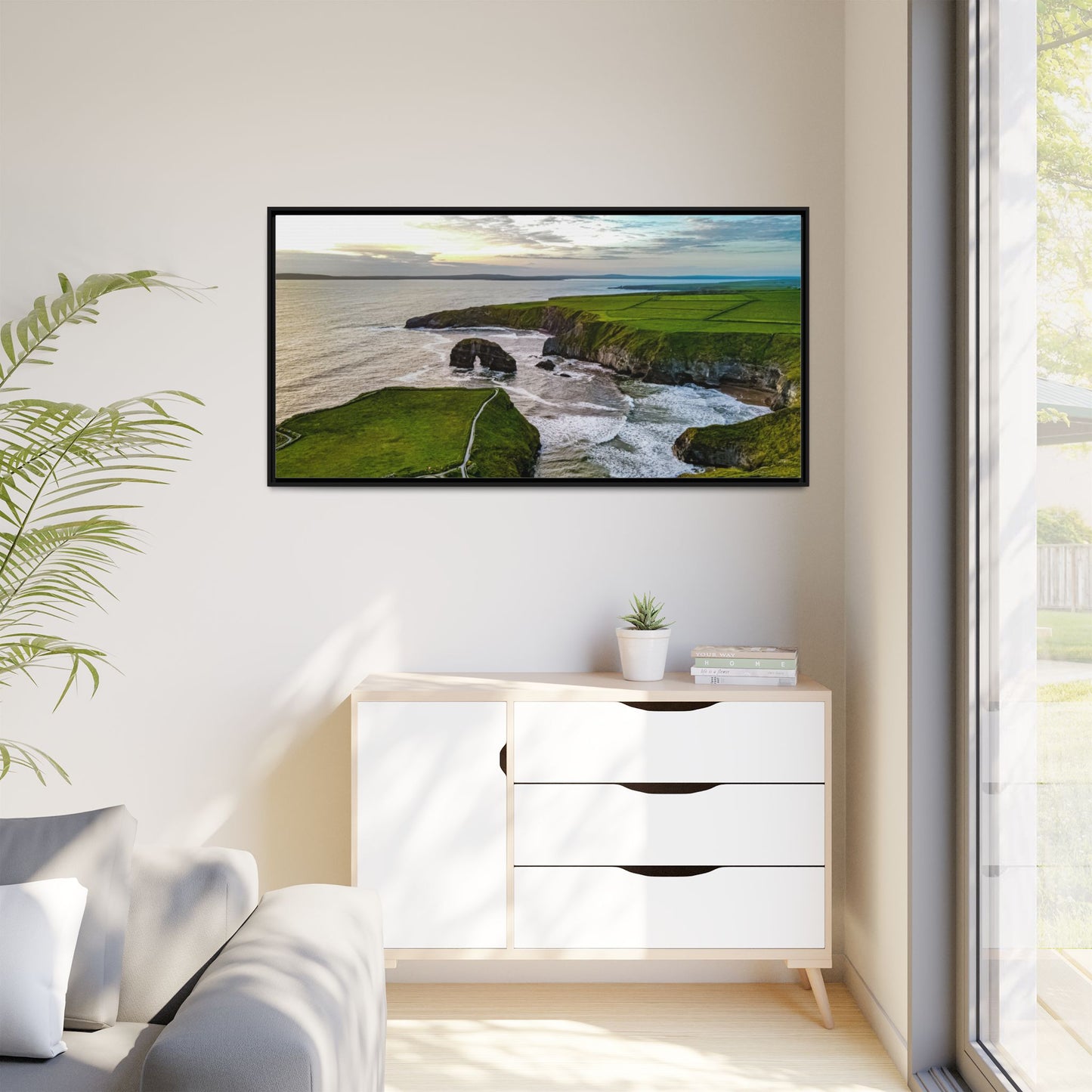 Virgin Rock Matte Canvas, Framed (Multi-color)