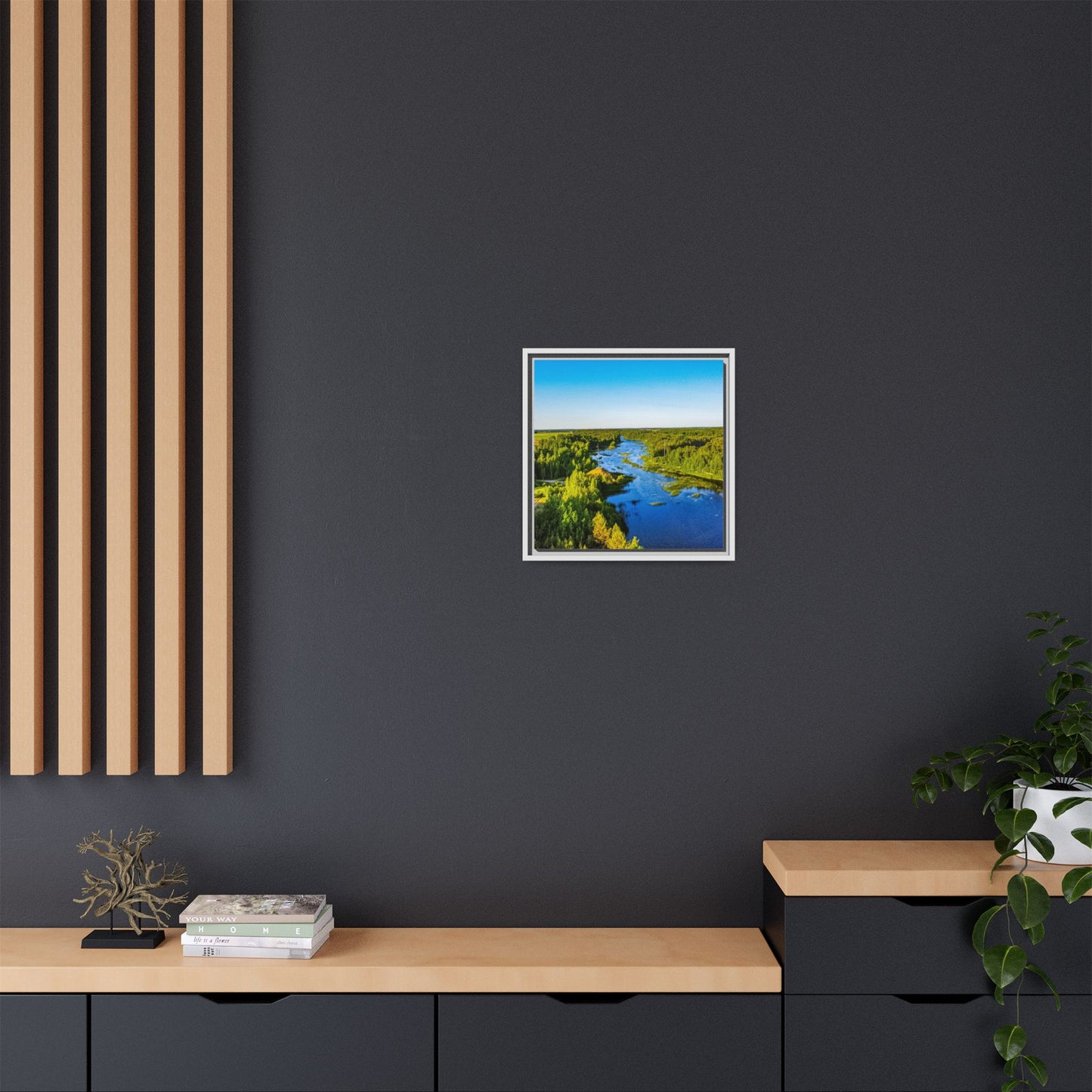 Zagares Lake Matte Canvas, Framed (Multi-color)