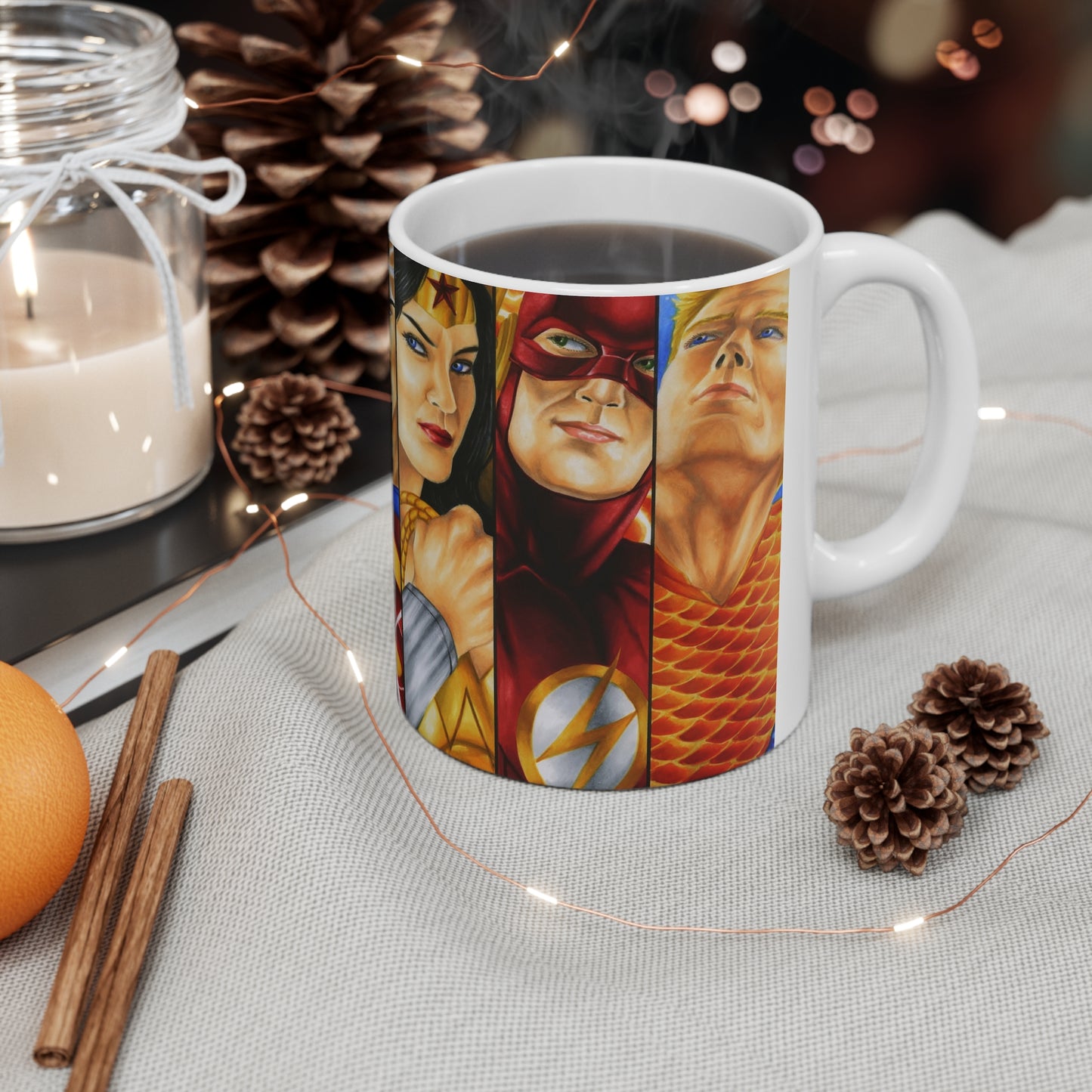 Superhero Ceramic Coffee Cups - 11oz & 15oz - Perfect for Comic Fans