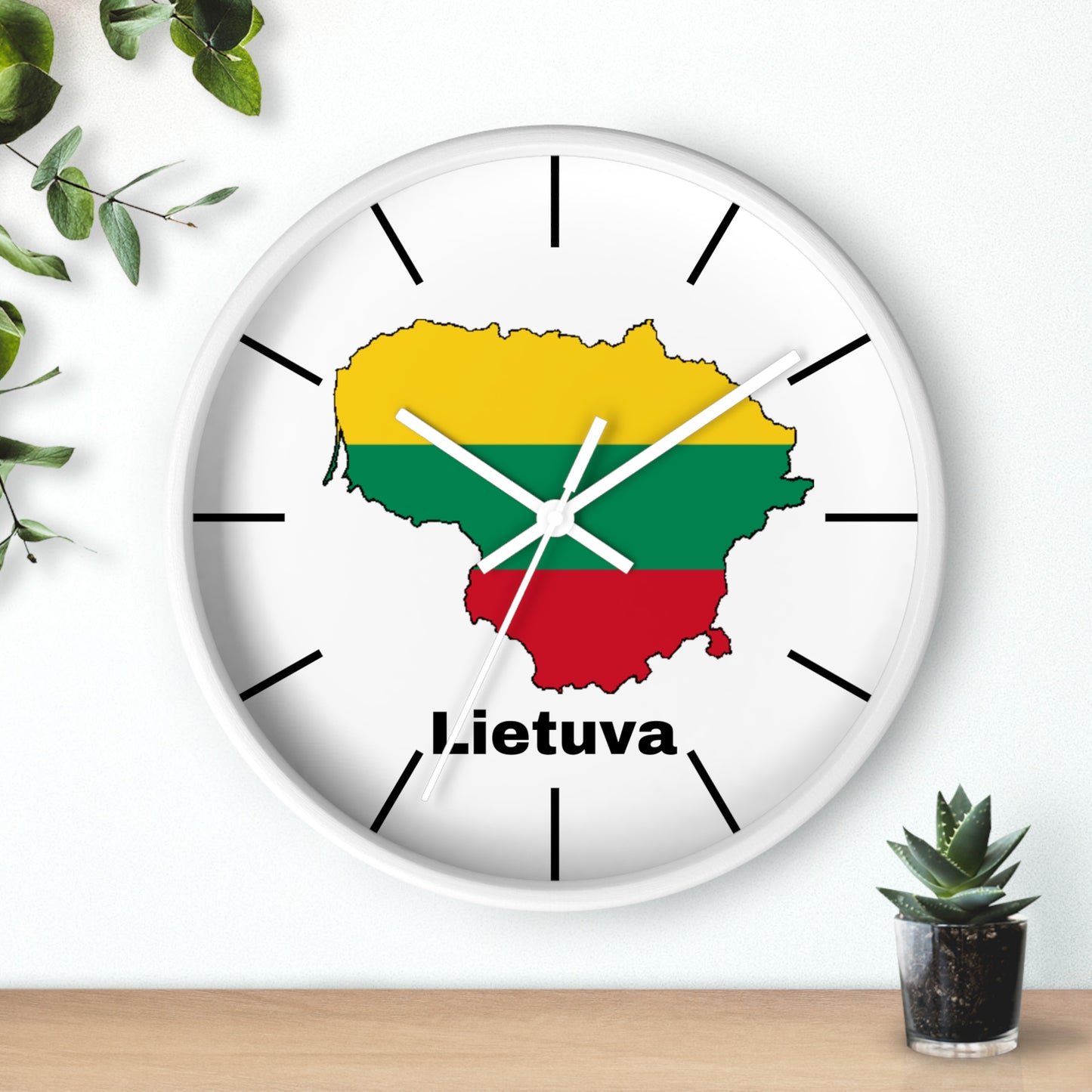 Lithuania Map Wall Clock - Vibrant Decor for Home or Office