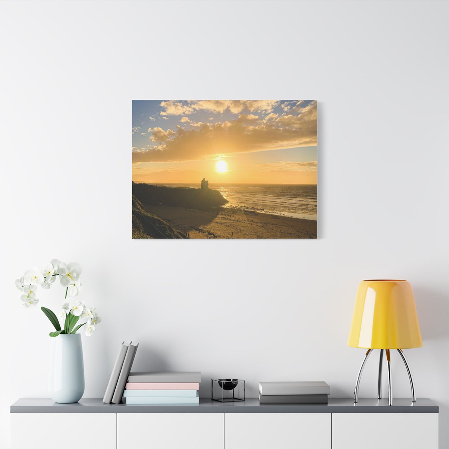 Ballybunion Sunset Castle Matte Canvas, Stretched, 1.25"