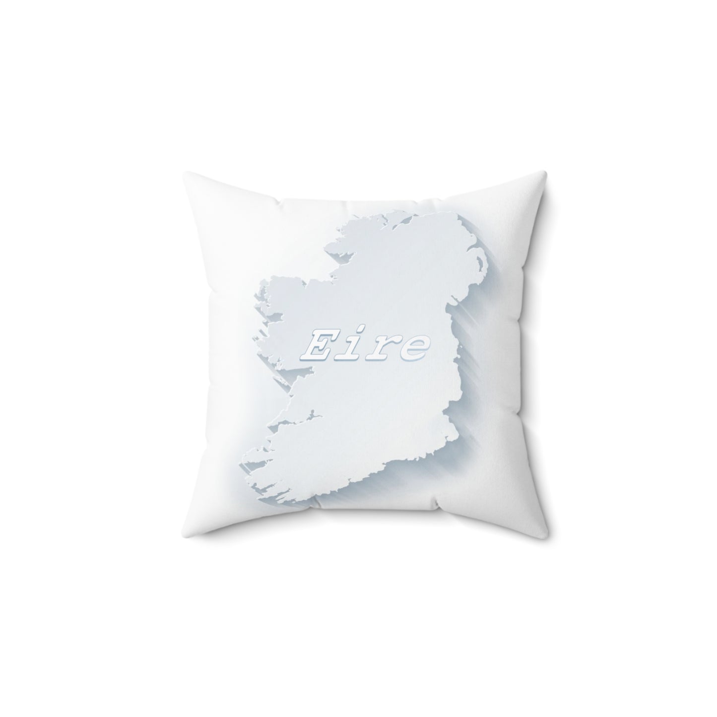 Eire white Spun Polyester Square Pillow