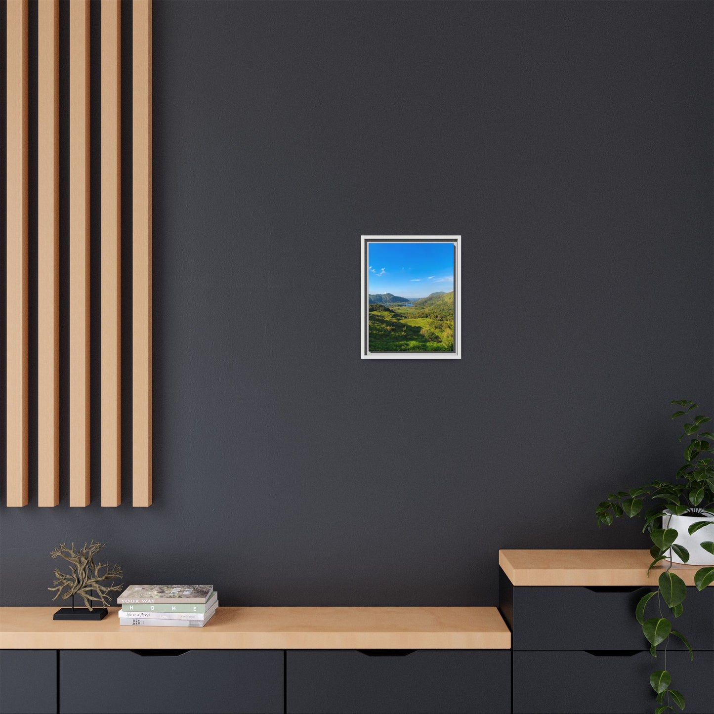 Beautiful Ladies View Matte Canvas, Framed (Multi-color)