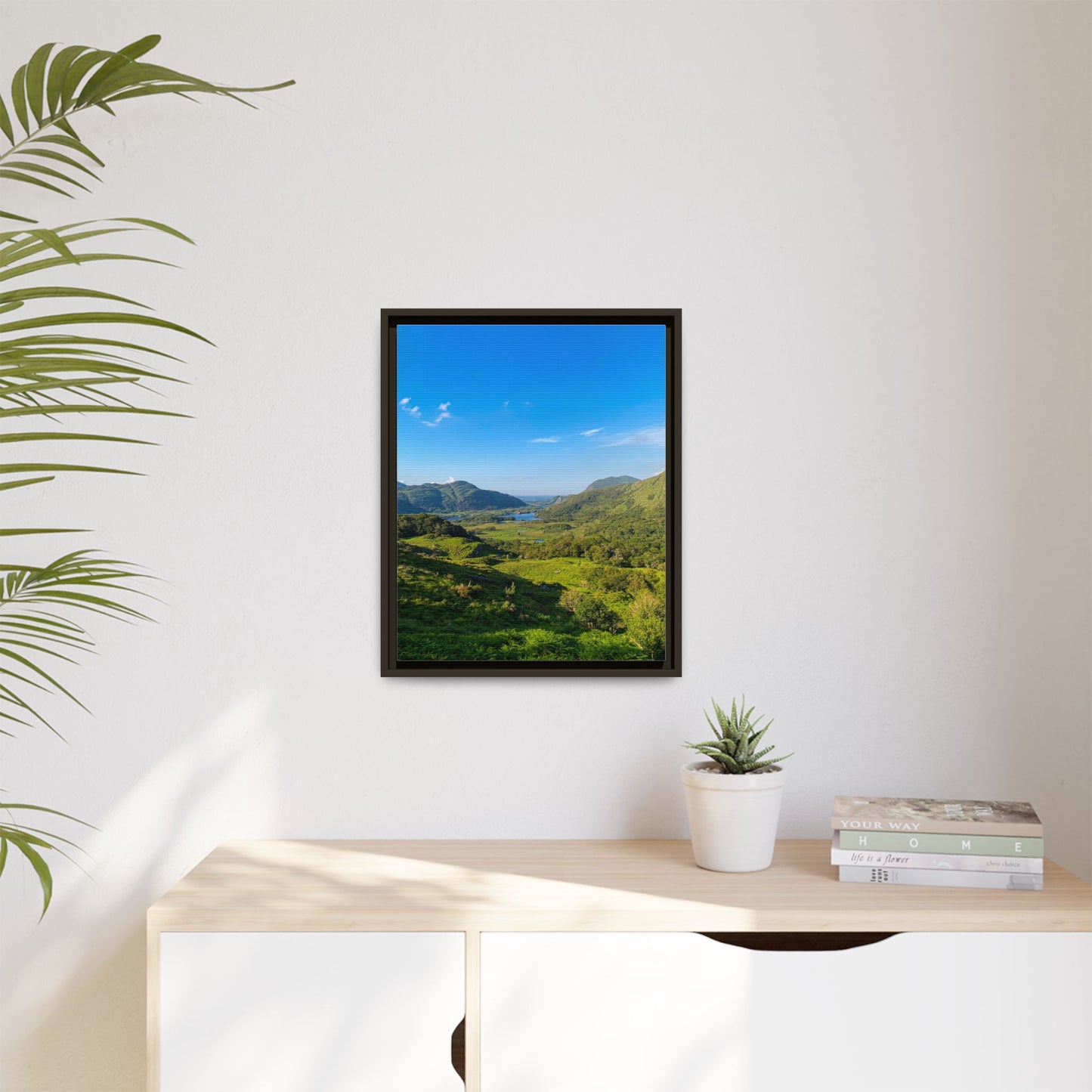 Beautiful Ladies View Matte Canvas, Framed (Multi-color)