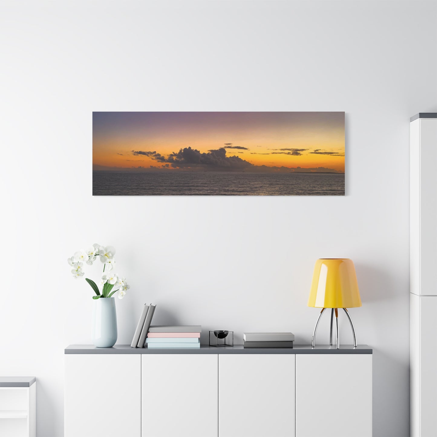 Sunset in Ocean 2 Matte Canvas, Stretched, 1.25"