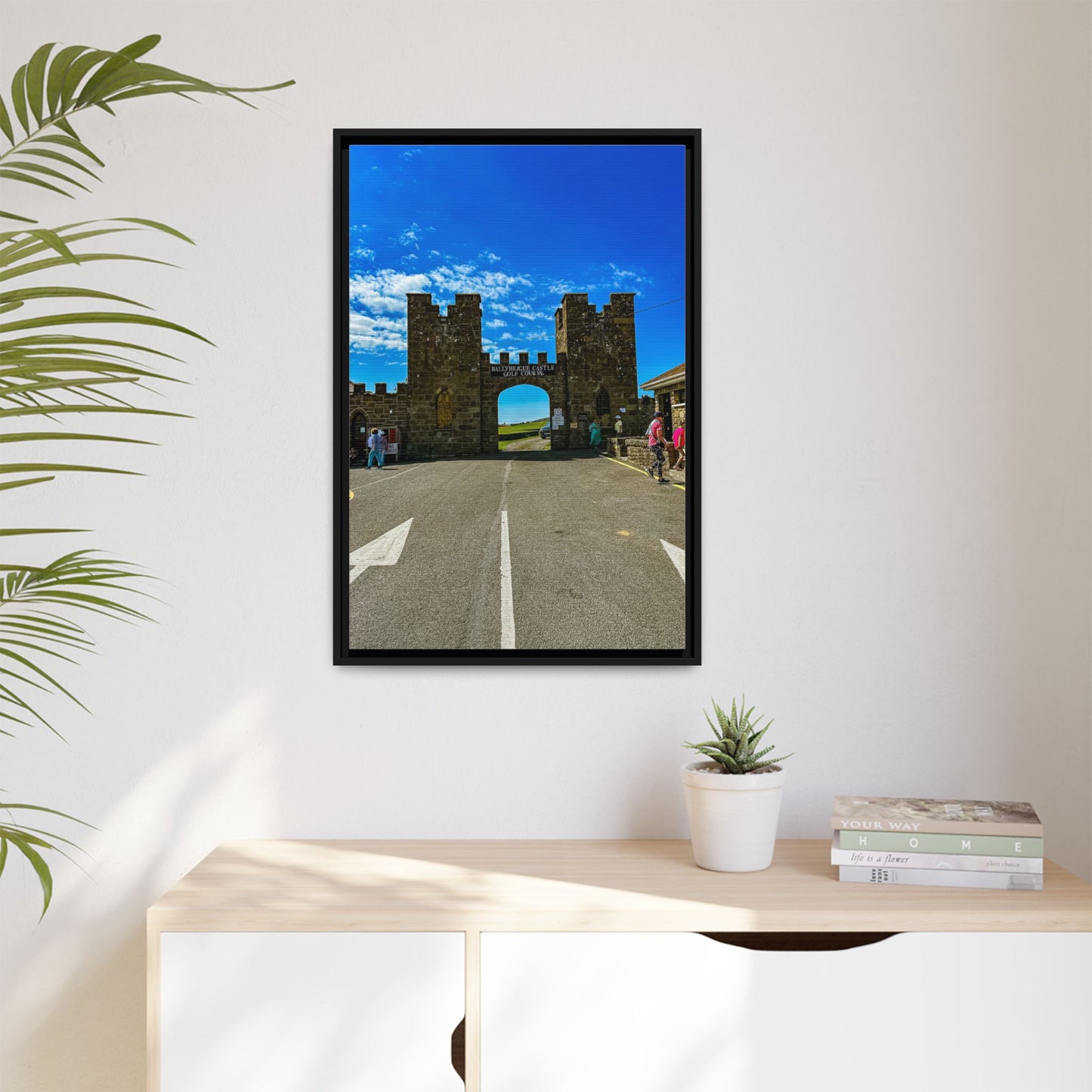 Ballyheigue Golf Club Gates Matte Canvas, Framed (Multi-color)