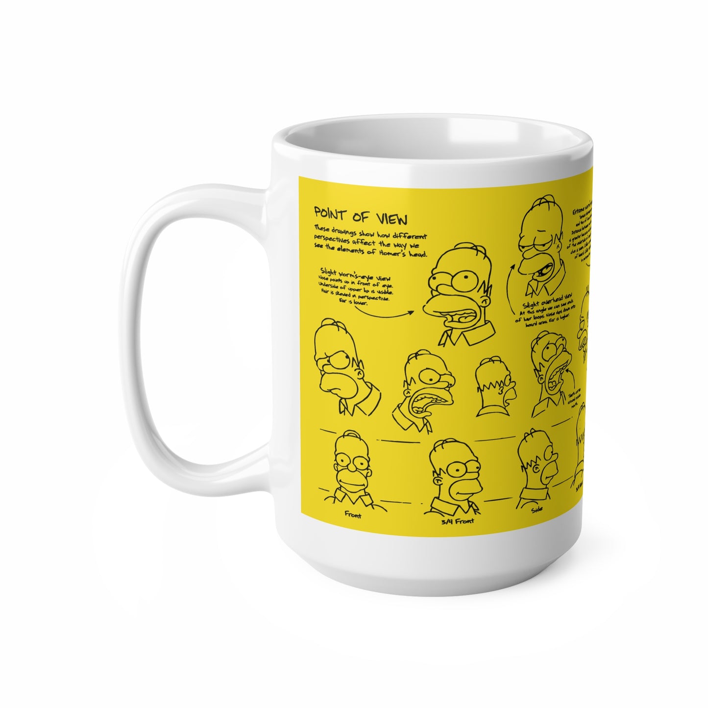 Homer Ceramic Coffee Mug – Fun Quotes & Illustrations