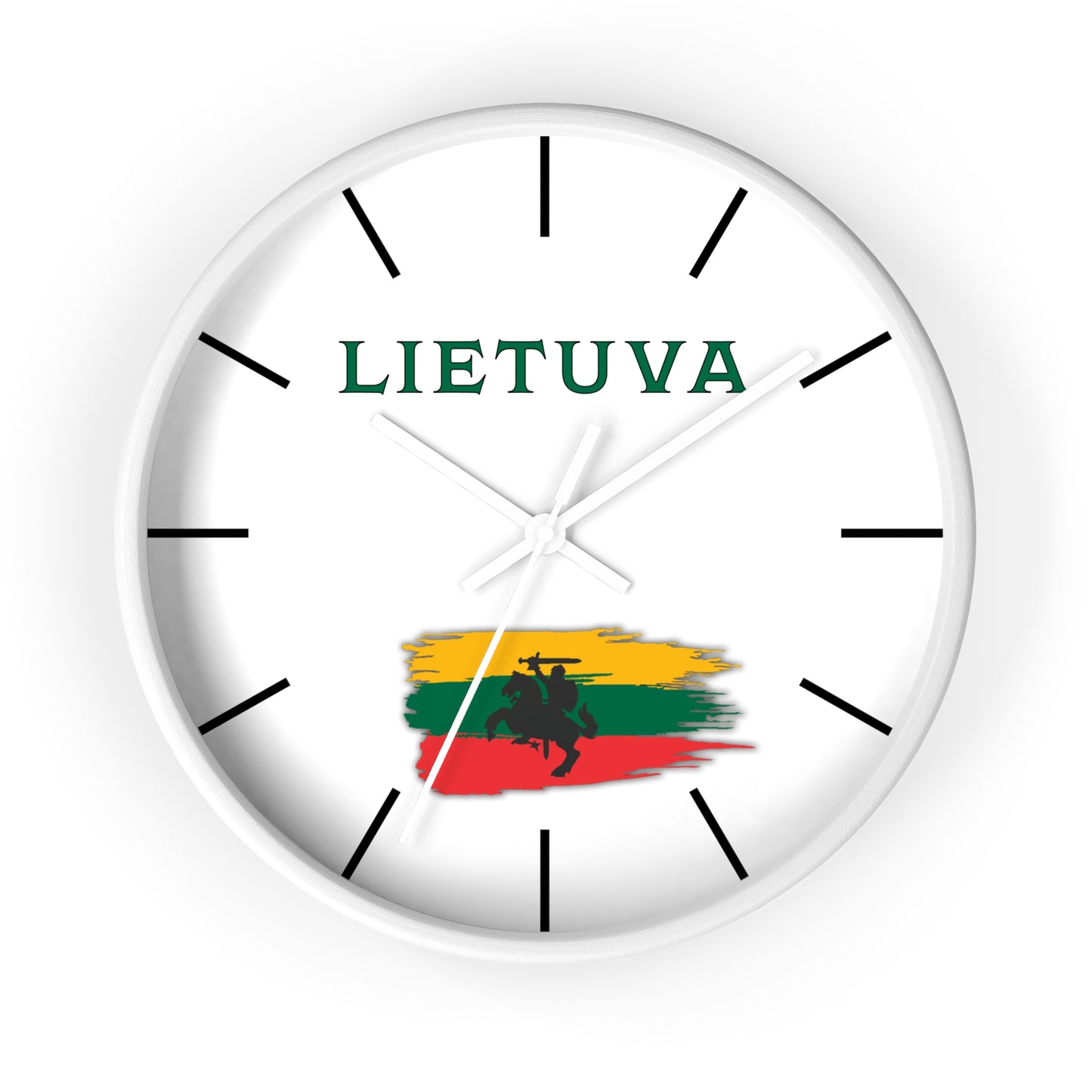 Lietuva Wall Clock - Stylish Home Decor for Lithuania Pride