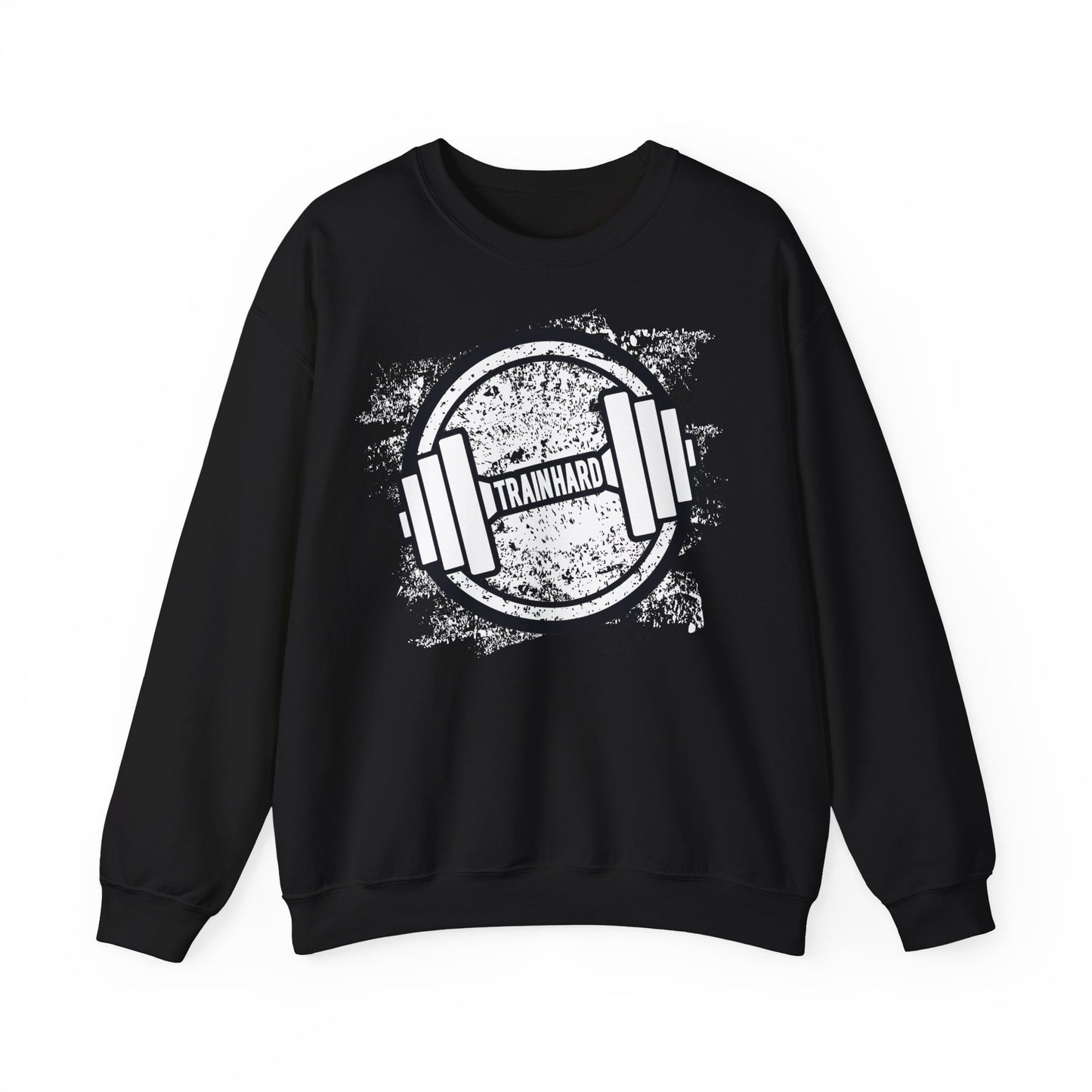 Train Hard Gym Sweatshirt - Unisex Heavy Blend™ Crewneck for Fitness Enthusiasts